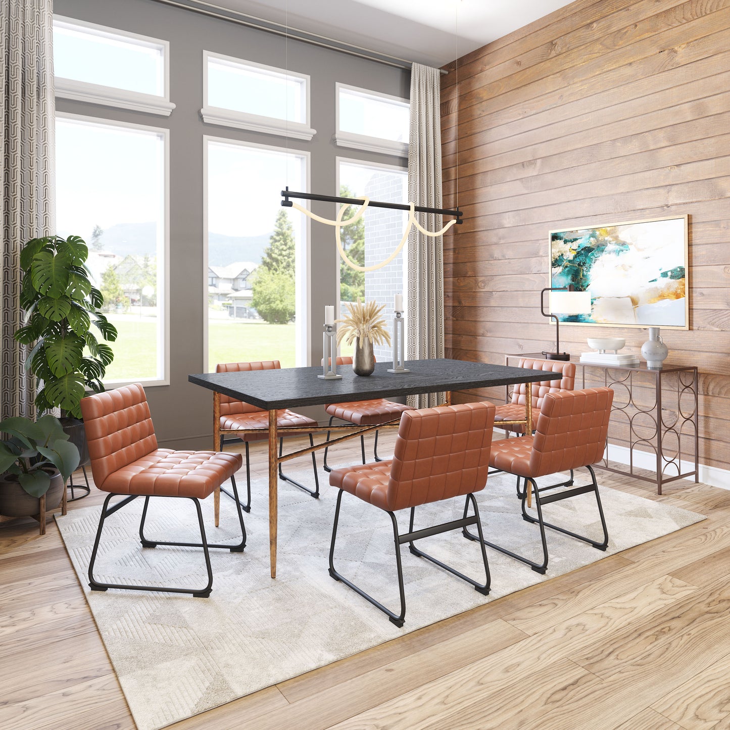 Chaises de salle à manger Pago (lot de 2) marron