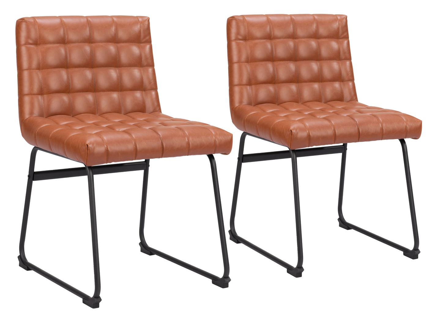 Chaises de salle à manger Pago (lot de 2) marron