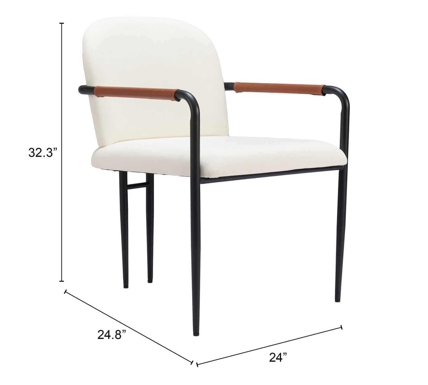 Silla de comedor color crema: asiento moderno y ergonómico para el hogar y la oficina