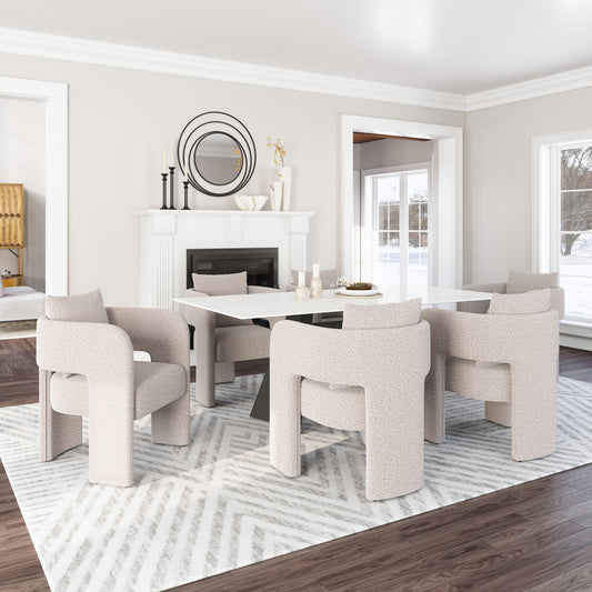 Chaise de salle à manger Melilla gris brumeux