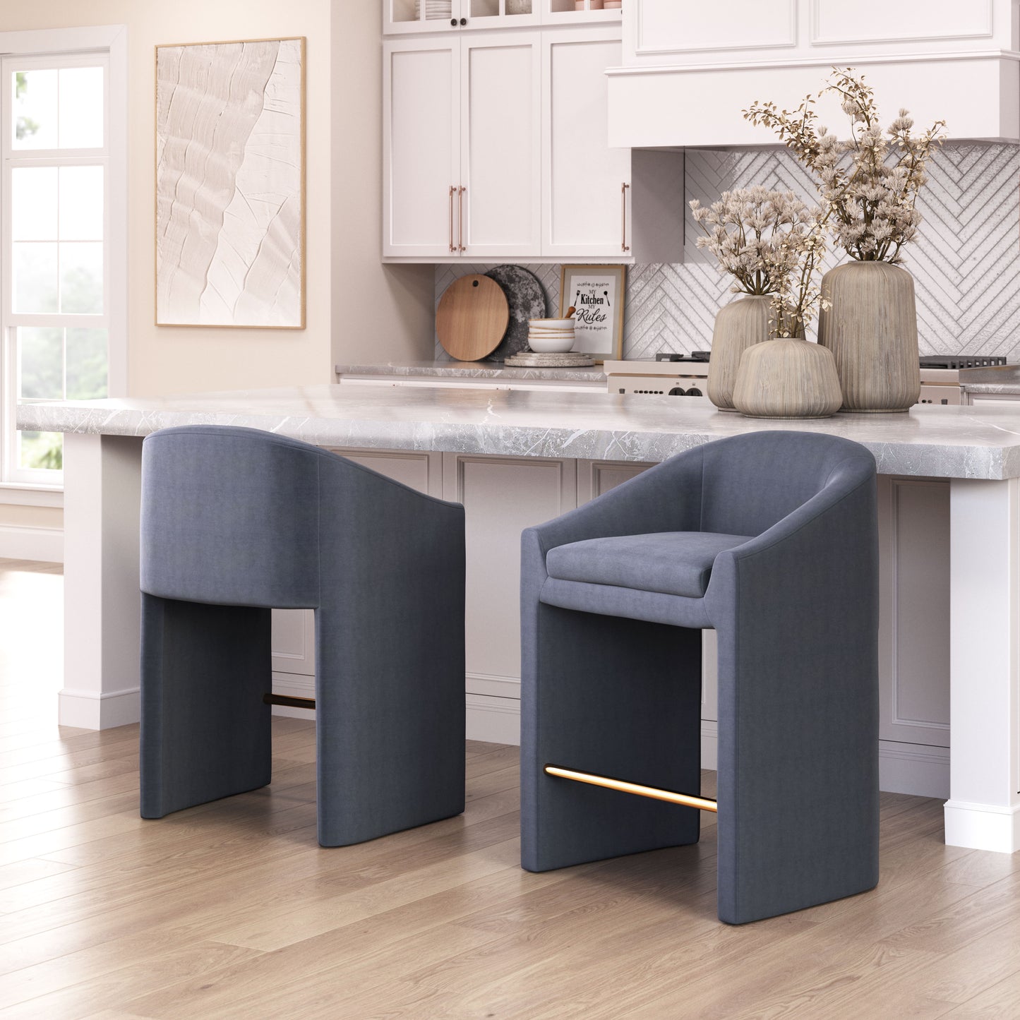 Tabouret de bar Emas gris nuit