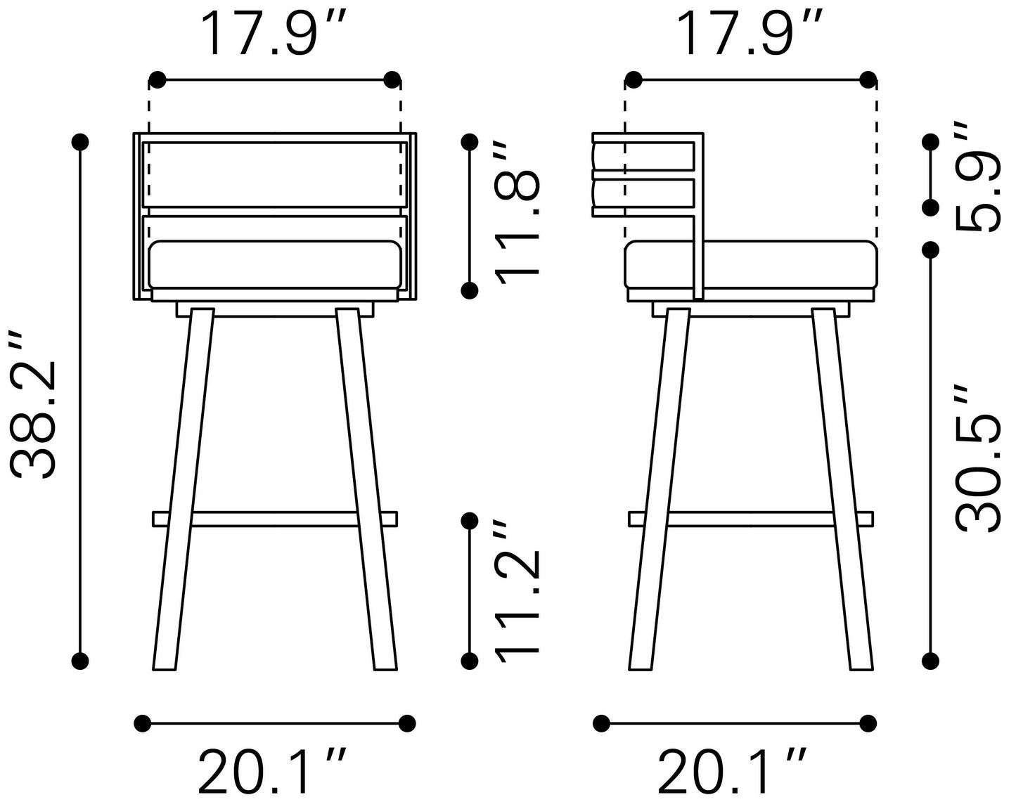 Taburete giratorio negro: calidad superior y diseño elegante para tu hogar
