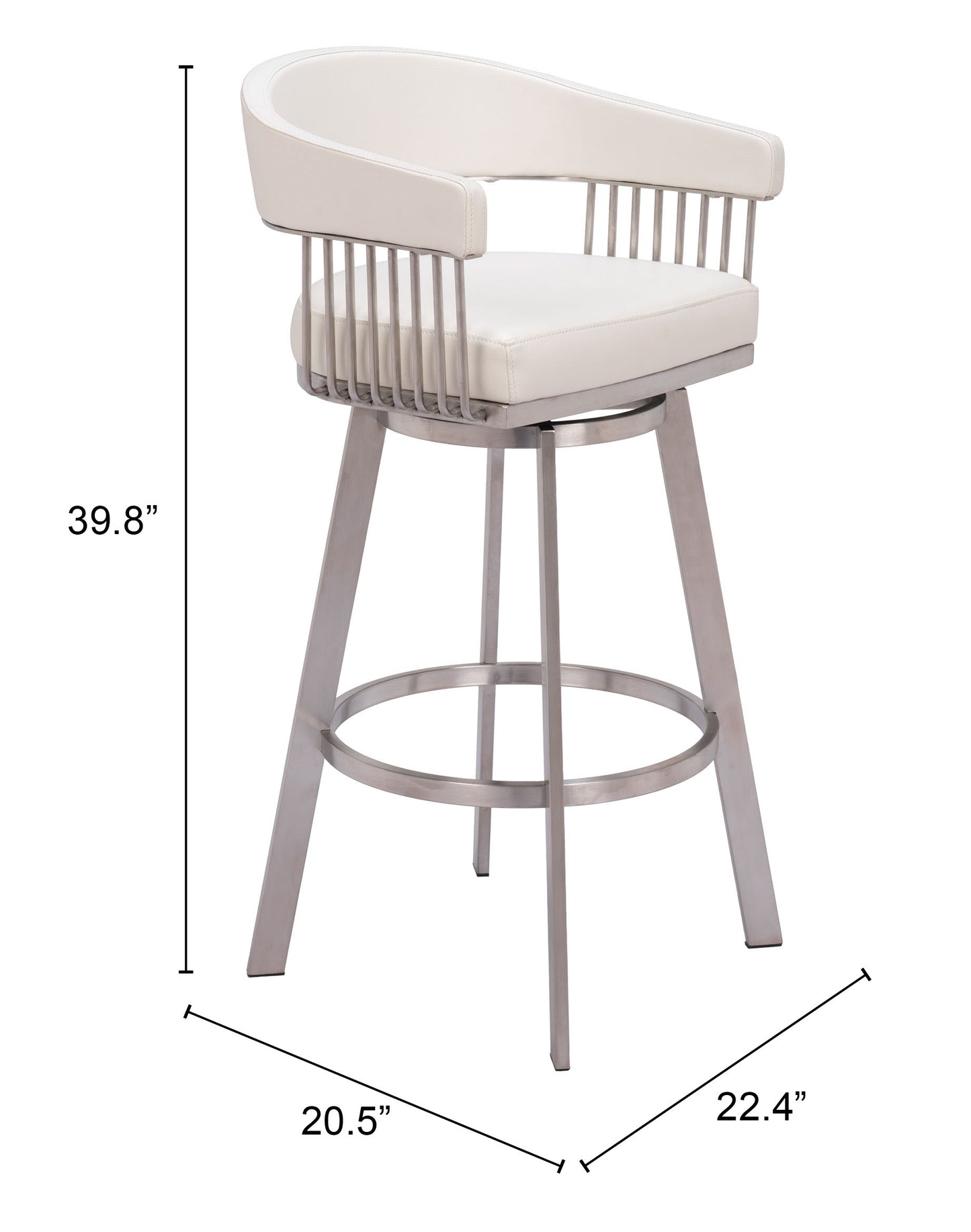 Taburete giratorio blanco: calidad superior y diseño elegante para tu hogar
