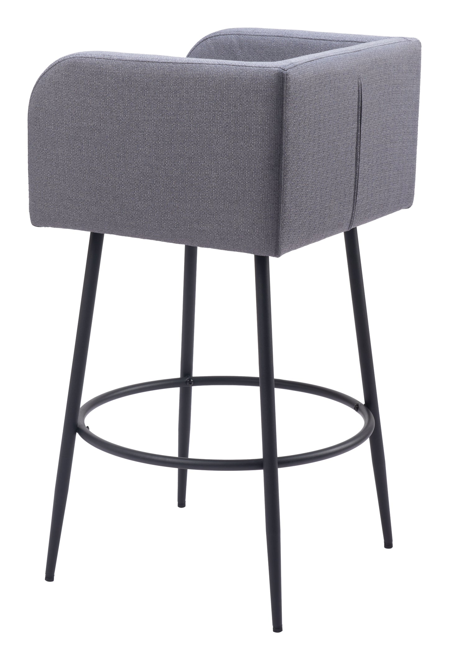 Juego de 2 taburetes de bar en gris: calidad superior y diseño elegante para tu hogar.