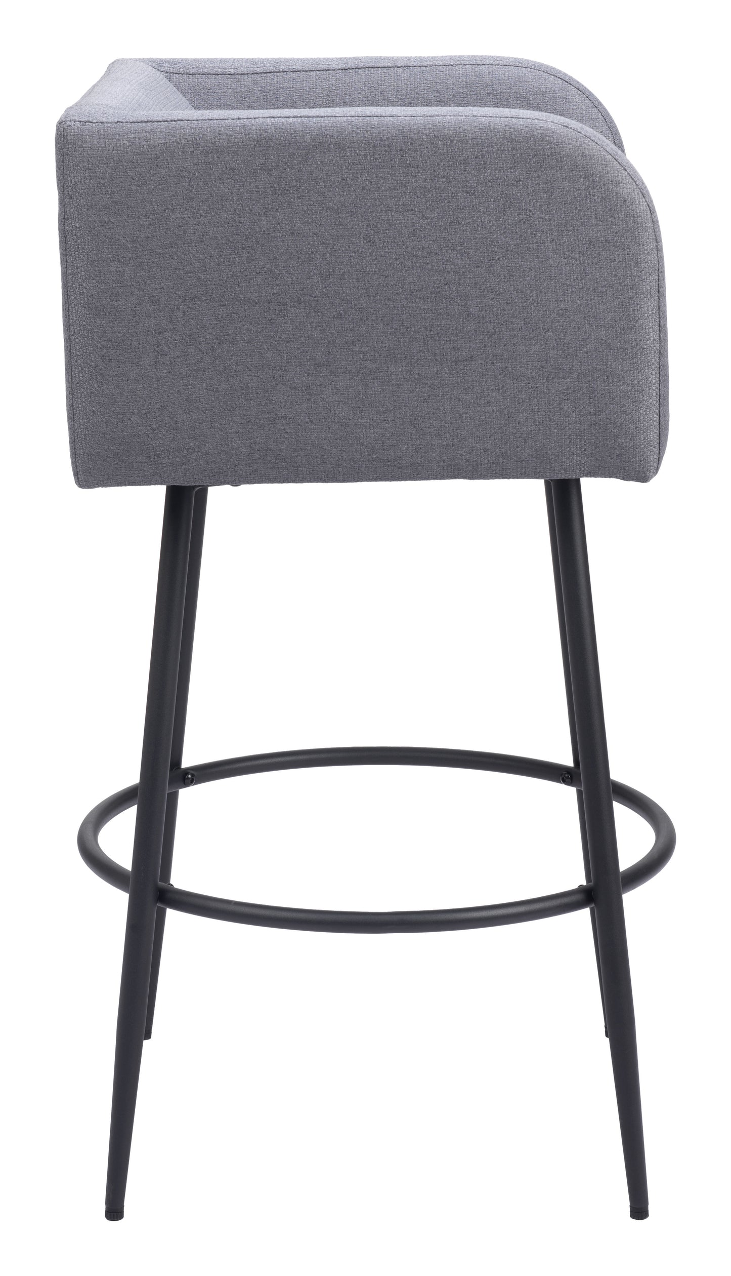 Juego de 2 taburetes de bar en gris: calidad superior y diseño elegante para tu hogar.
