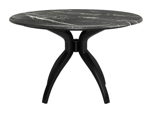 Mesa de comedor negra: elegante y duradera para espacios con estilo.