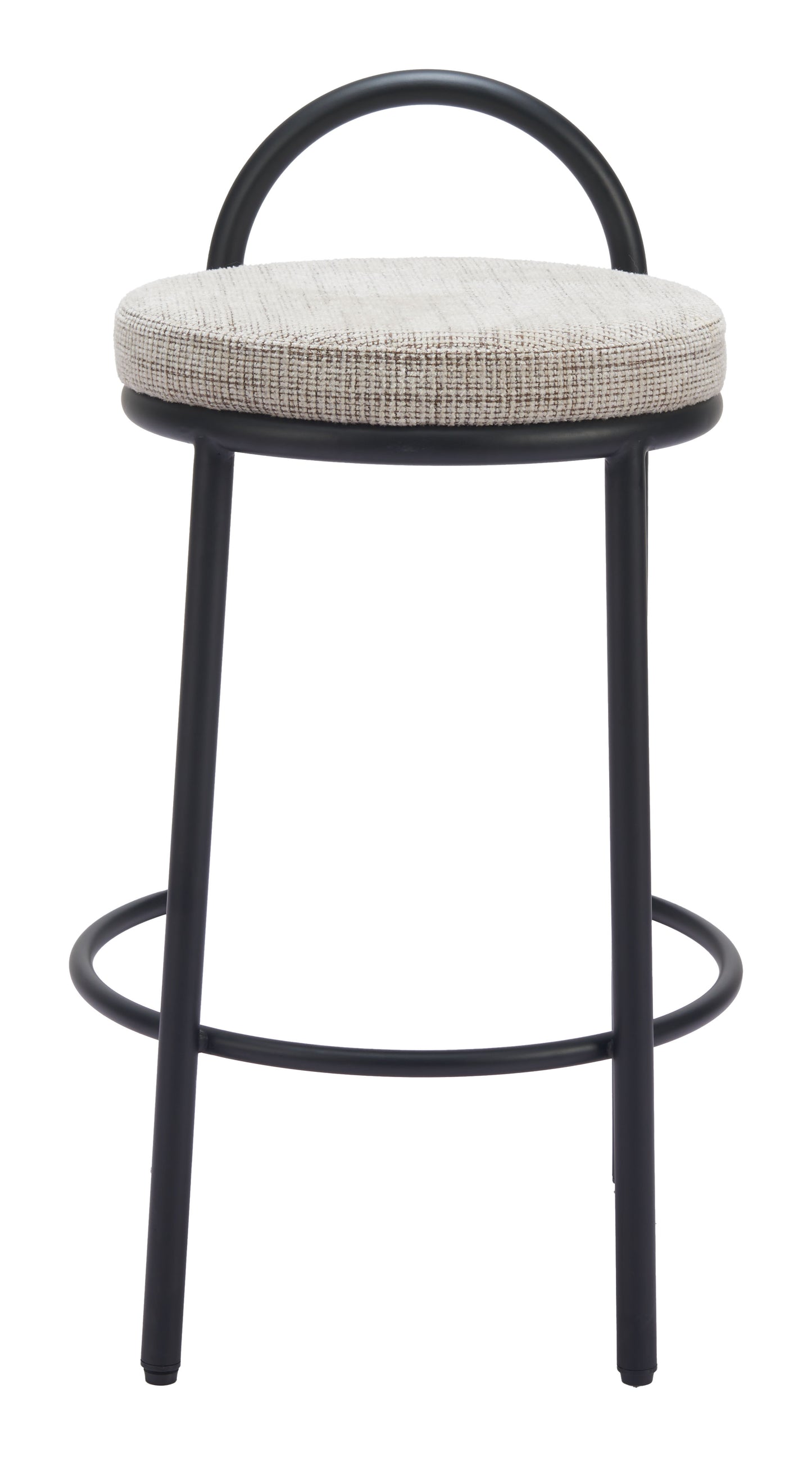 Tabouret de bar en sisal (lot de 2) Tweed beige