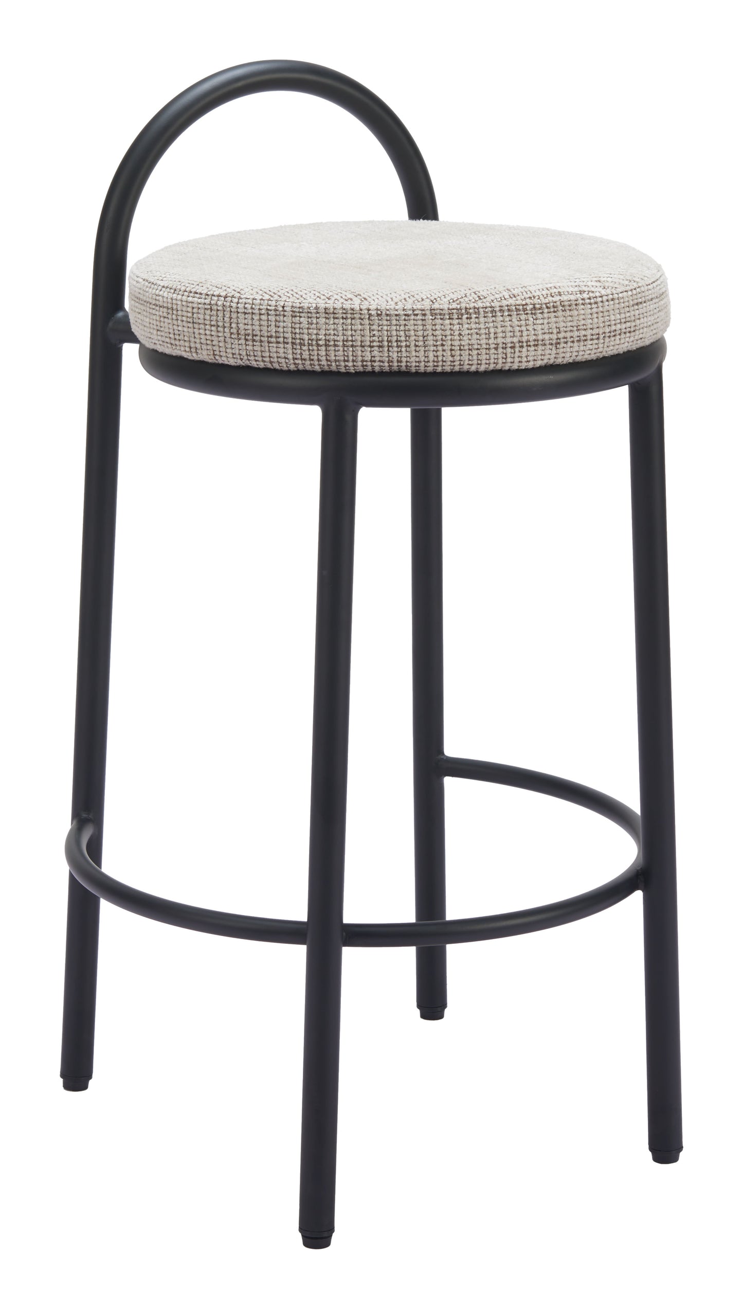 Tabouret de bar en sisal (lot de 2) Tweed beige
