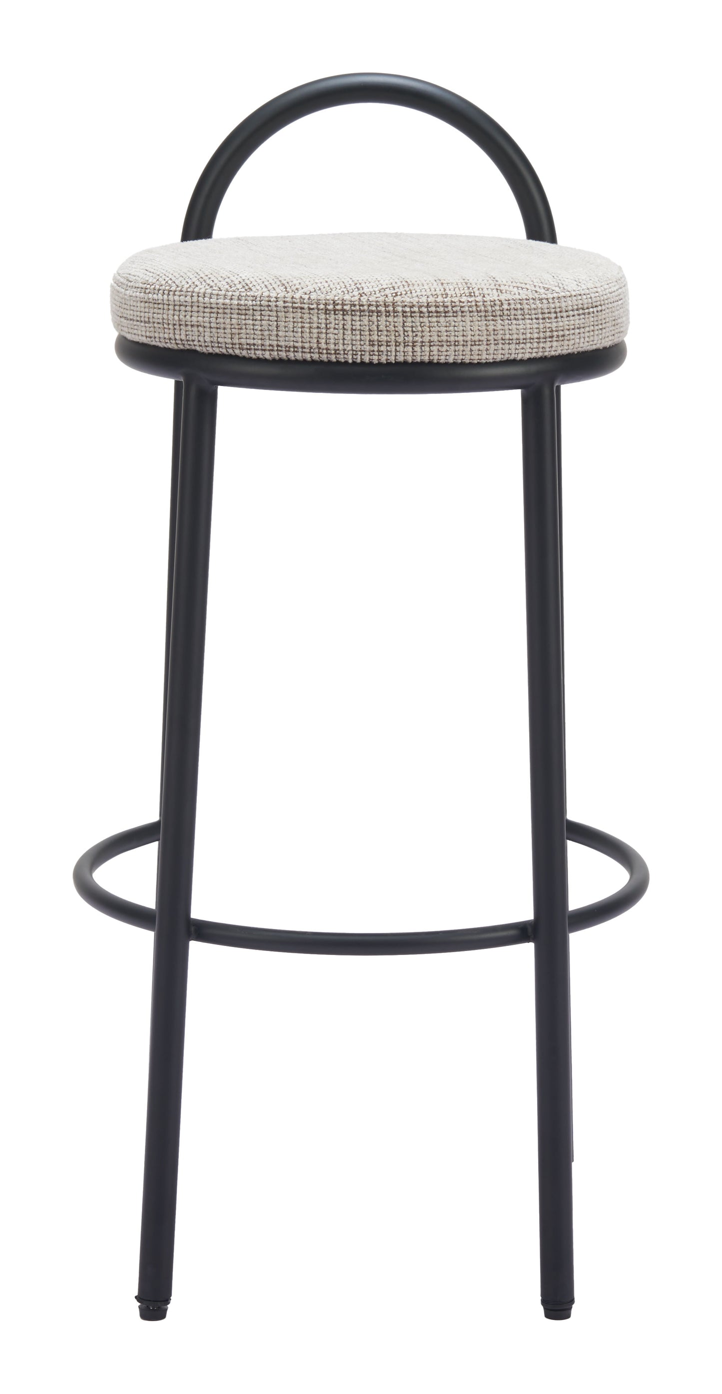 Tabouret de bar en sisal (lot de 2) Tweed beige