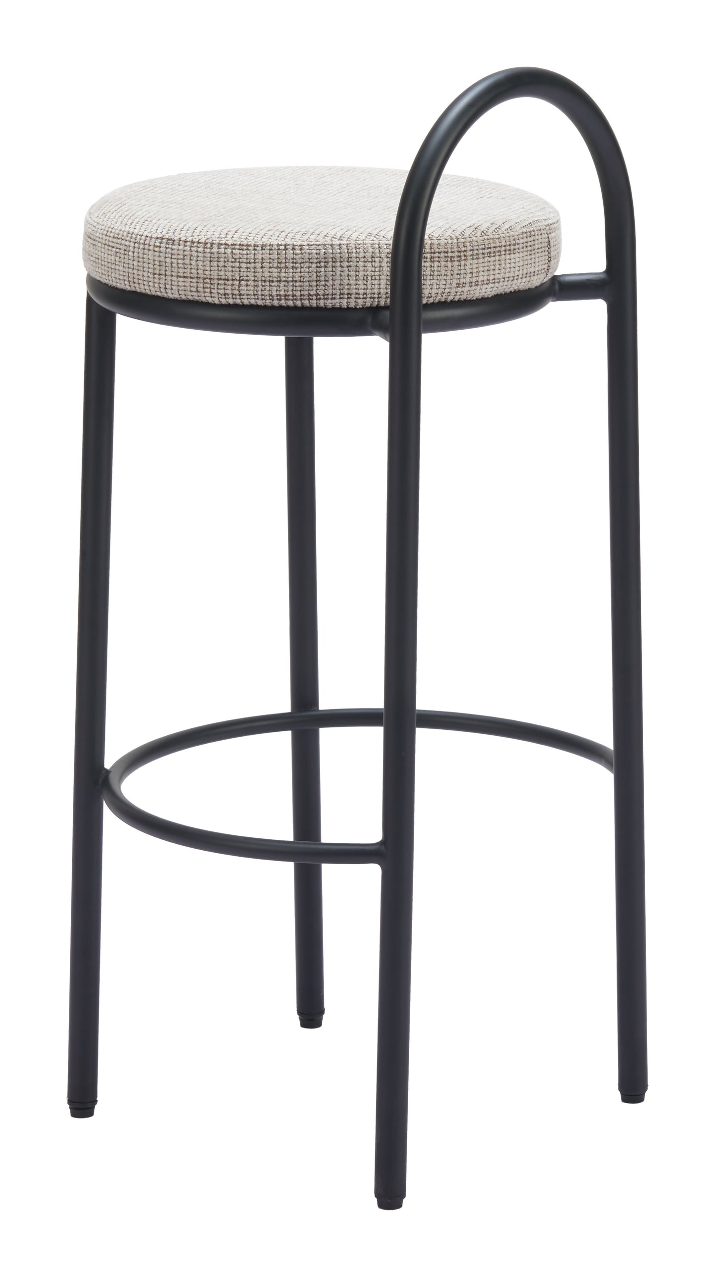 Tabouret de bar en sisal (lot de 2) Tweed beige