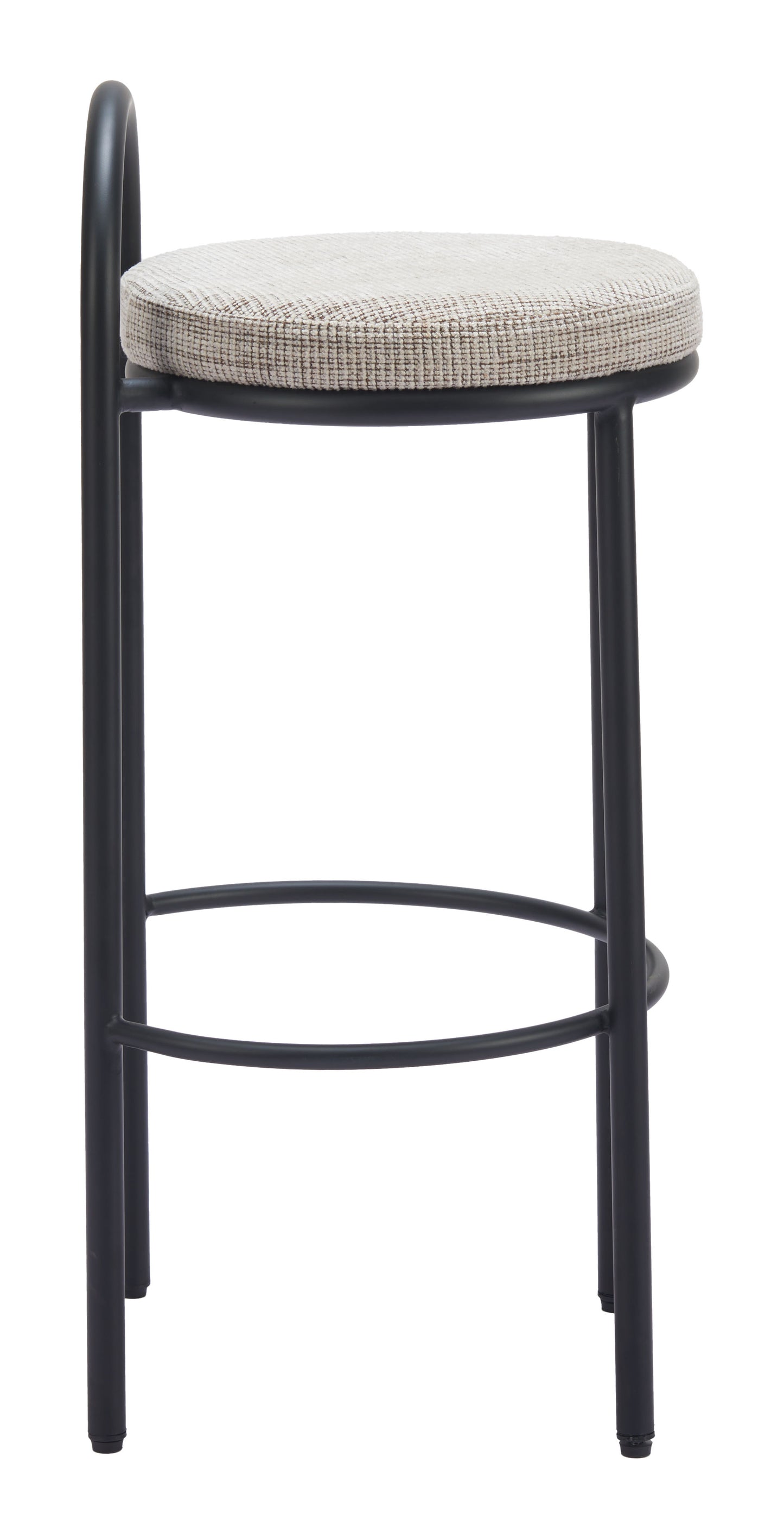 Tabouret de bar en sisal (lot de 2) Tweed beige