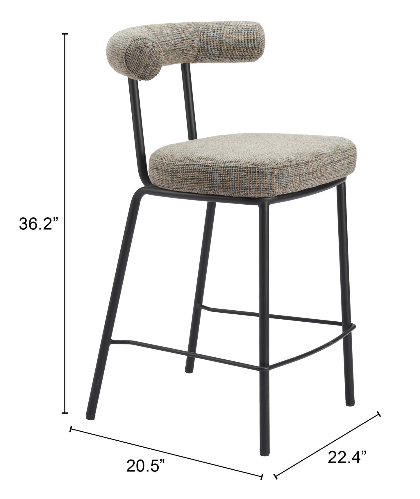 Counter Stool Green Tweed - Premium Quality & Stylish Design for Your Home