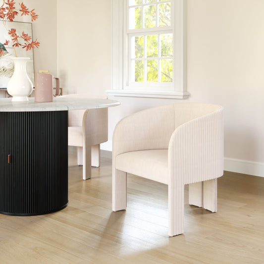 Fauteuil d'appoint Hull beige