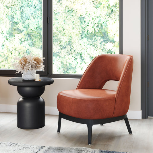 Fauteuil d'appoint Mistley marron