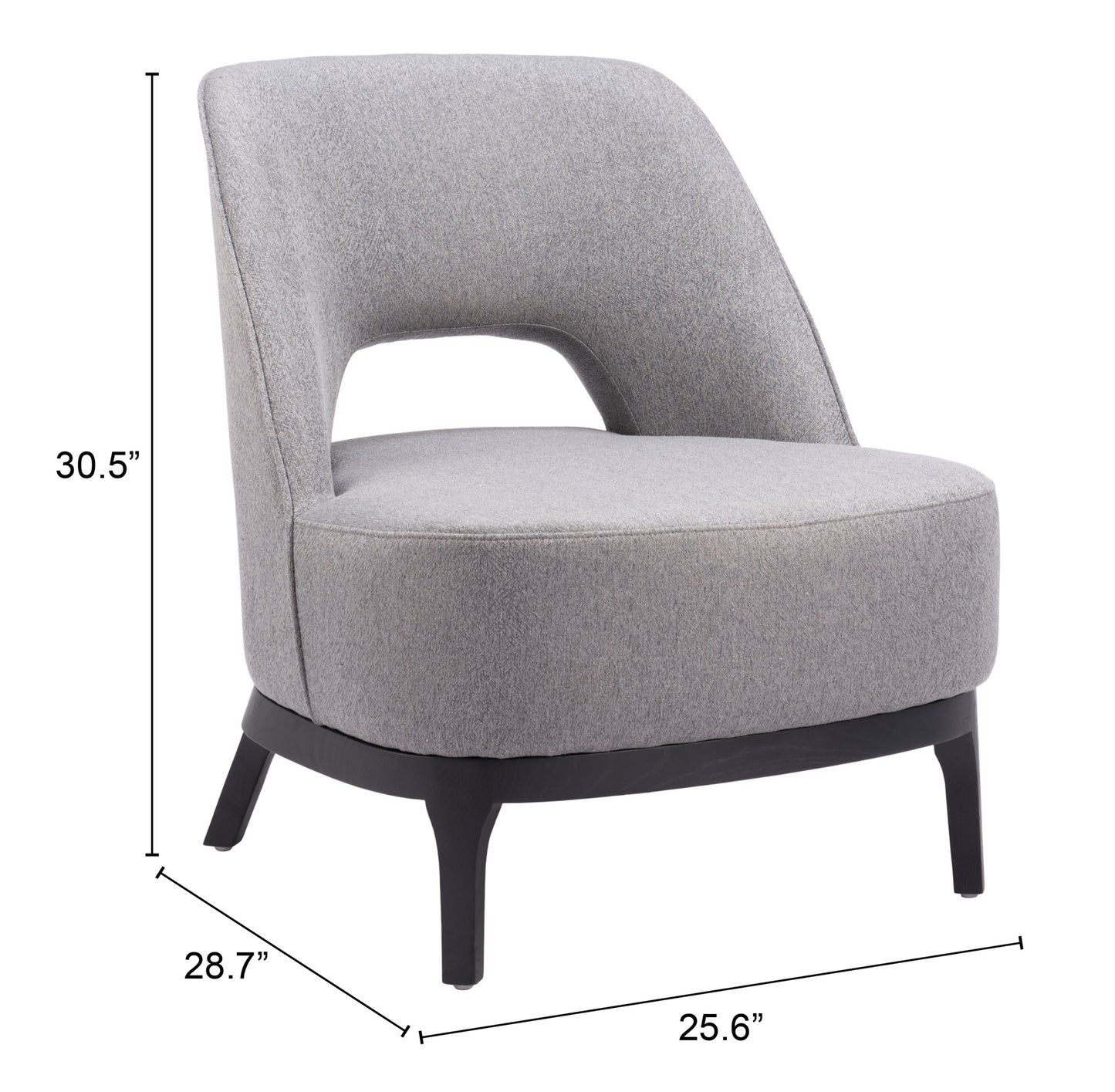 Fauteuil d'appoint Mistley gris