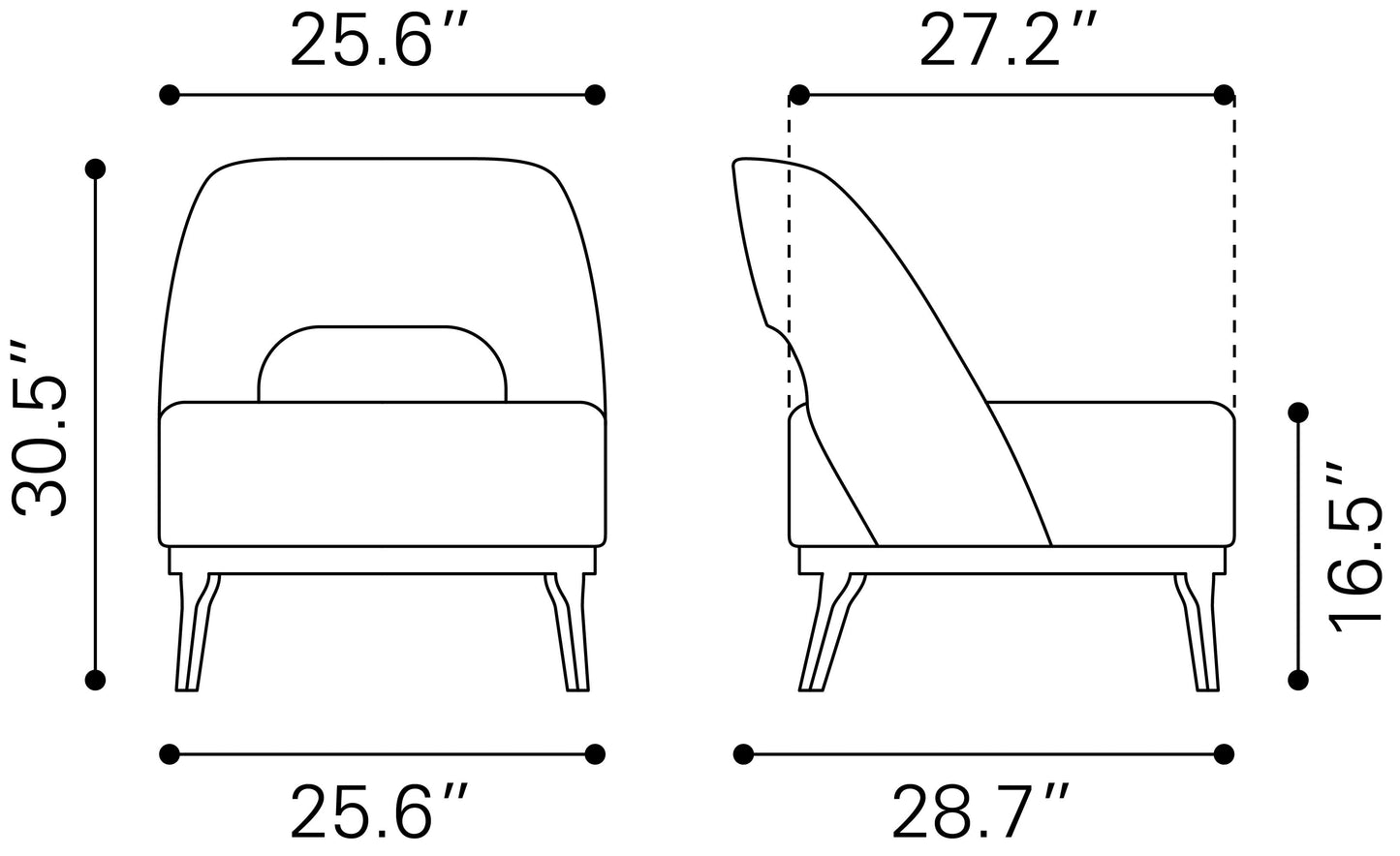 Fauteuil d'appoint Mistley gris
