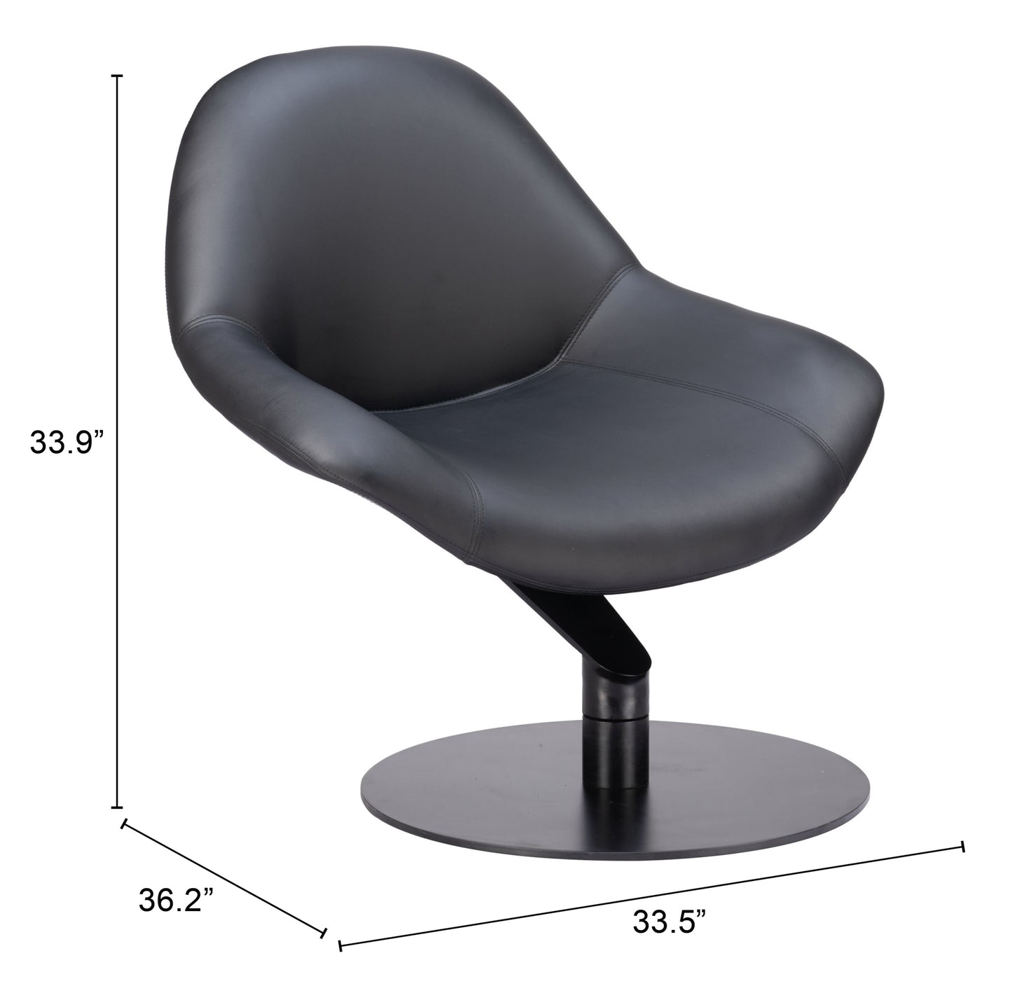 Accent Chair Black - Modern & Ergonomic Seating for Home & Office