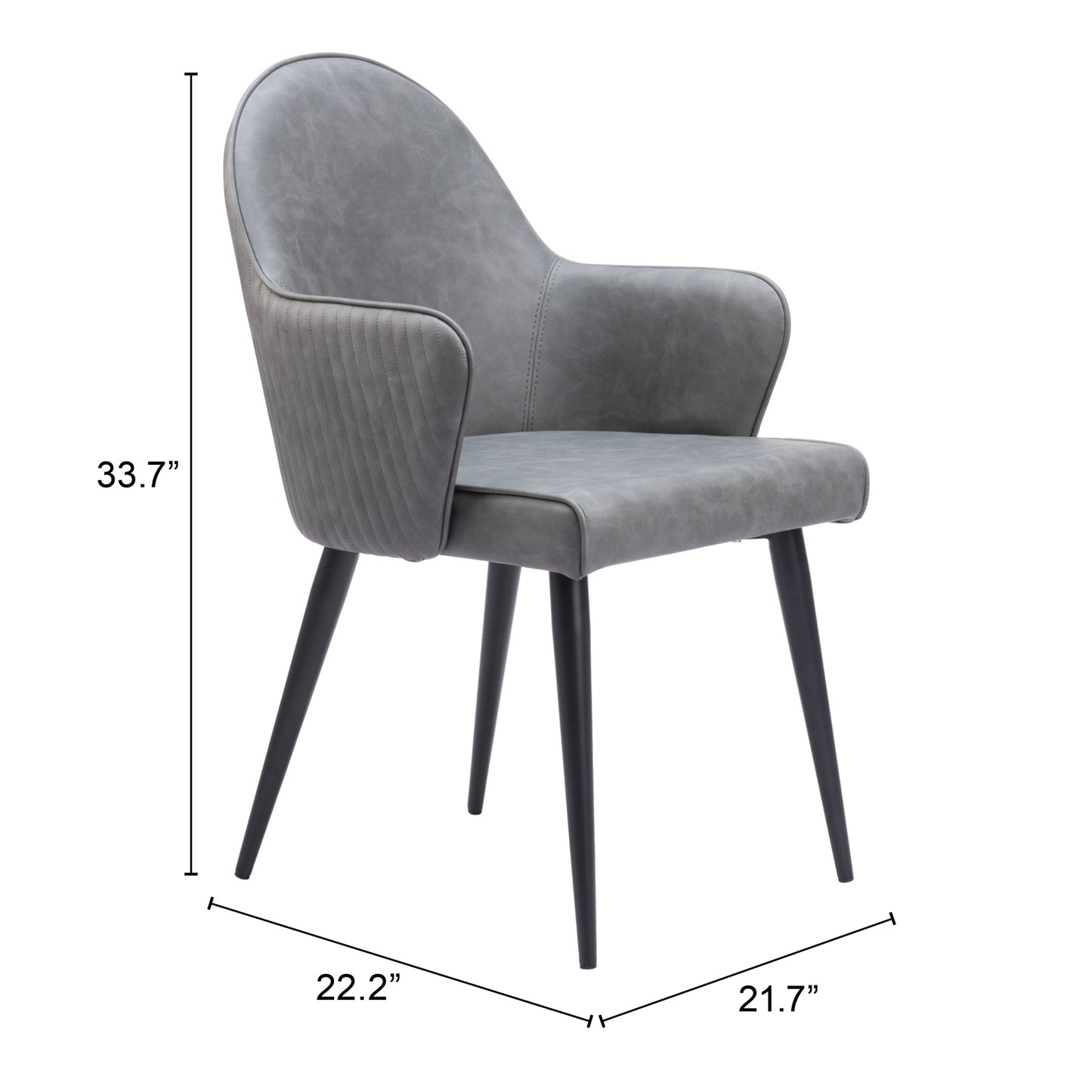 Silla de comedor gris: asiento moderno y ergonómico para el hogar y la oficina