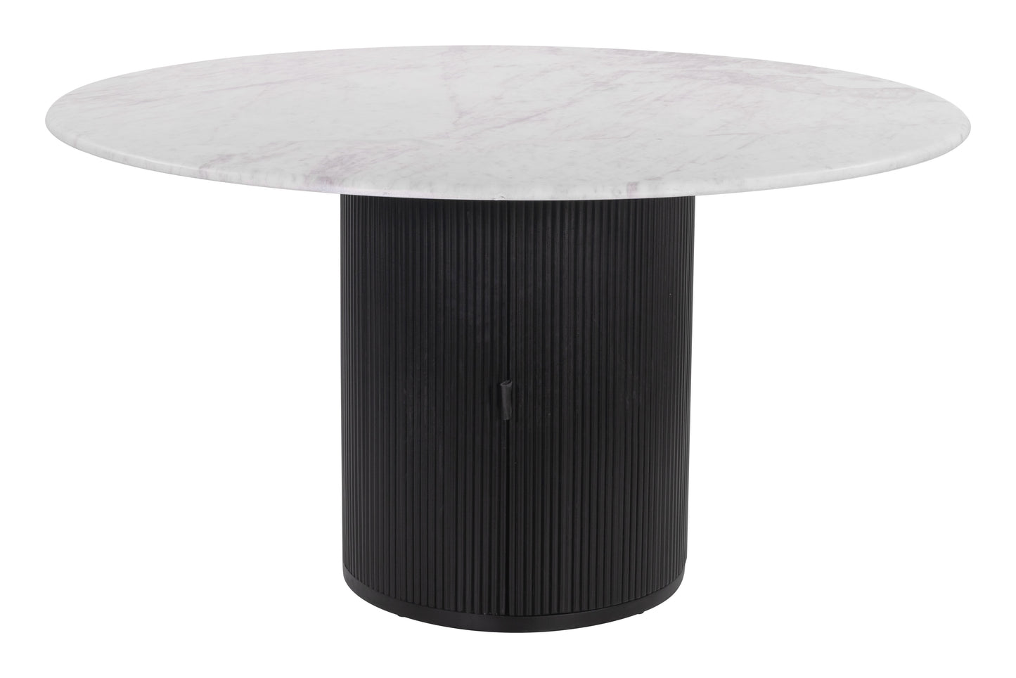 Mesa de comedor blanca y negra: elegante y duradera para espacios con estilo.