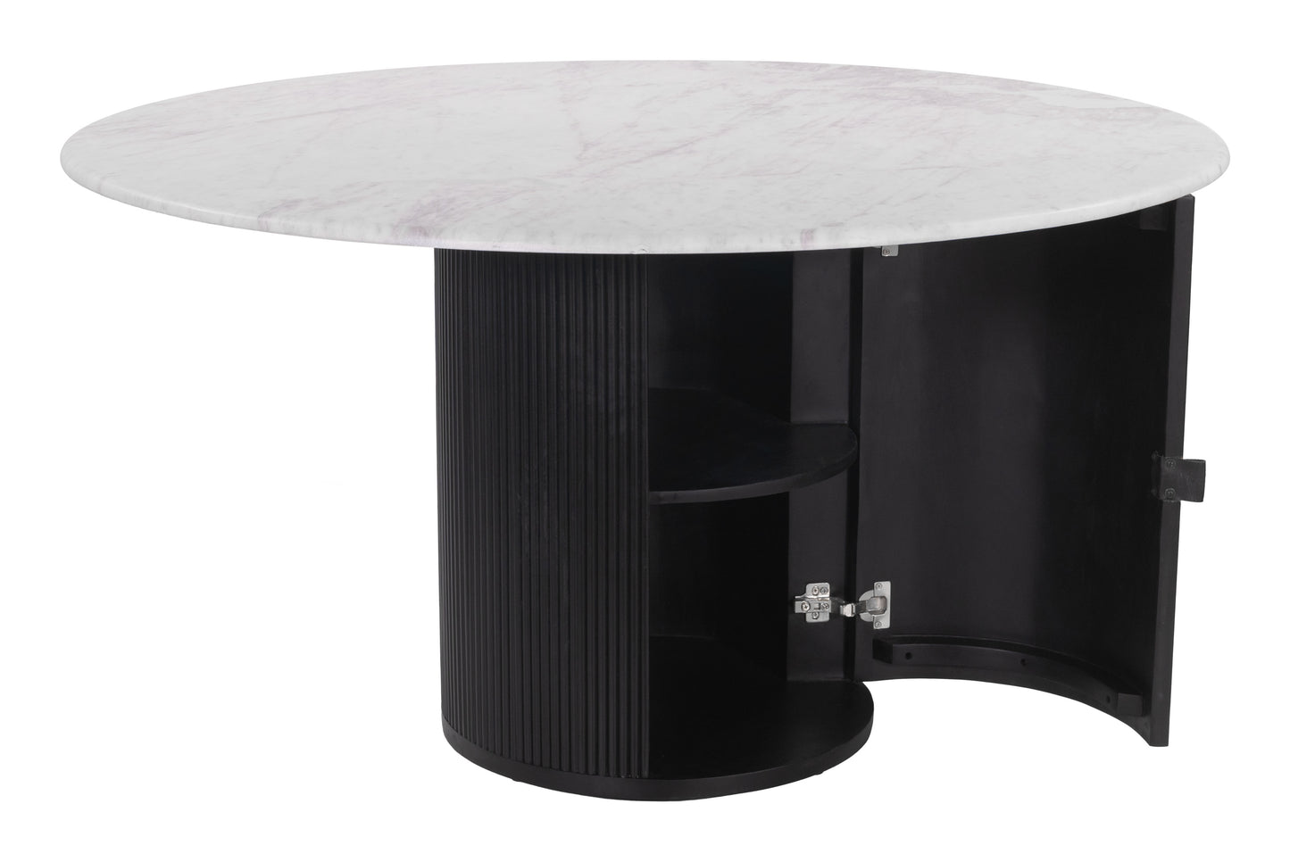 Mesa de comedor blanca y negra: elegante y duradera para espacios con estilo.