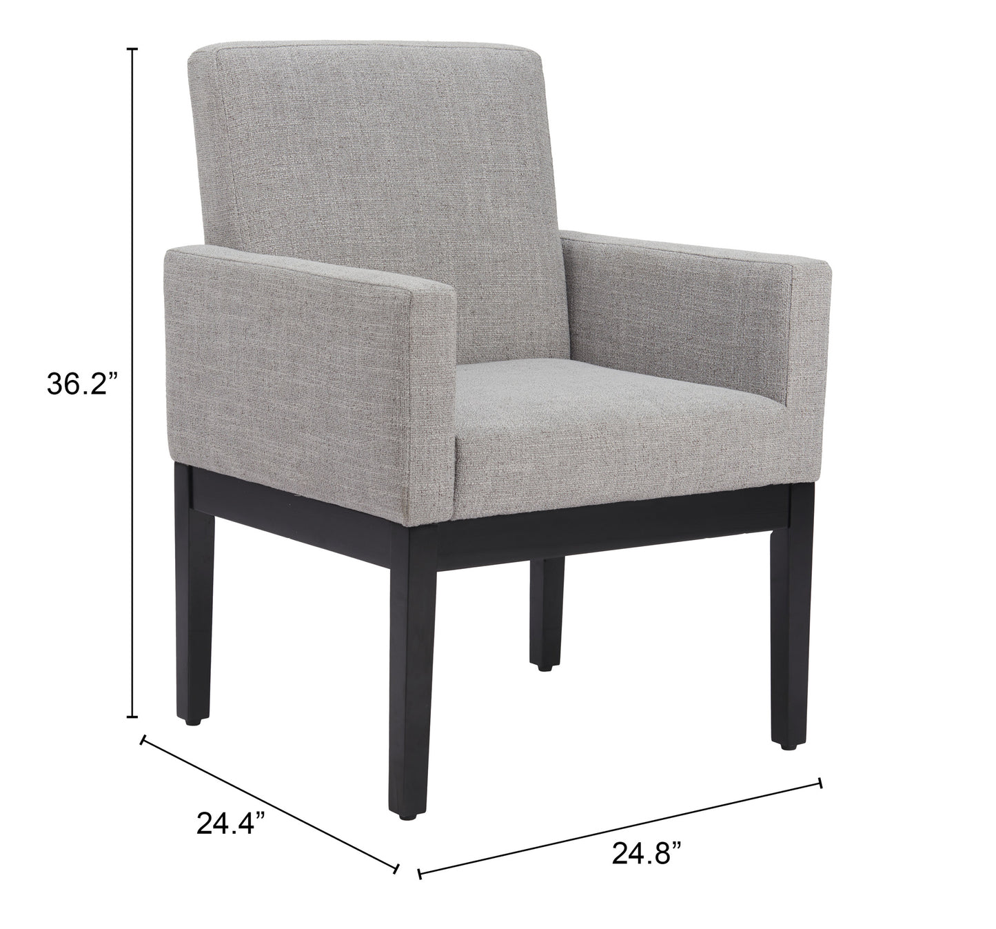 Chaise de salle à manger Senzil grise