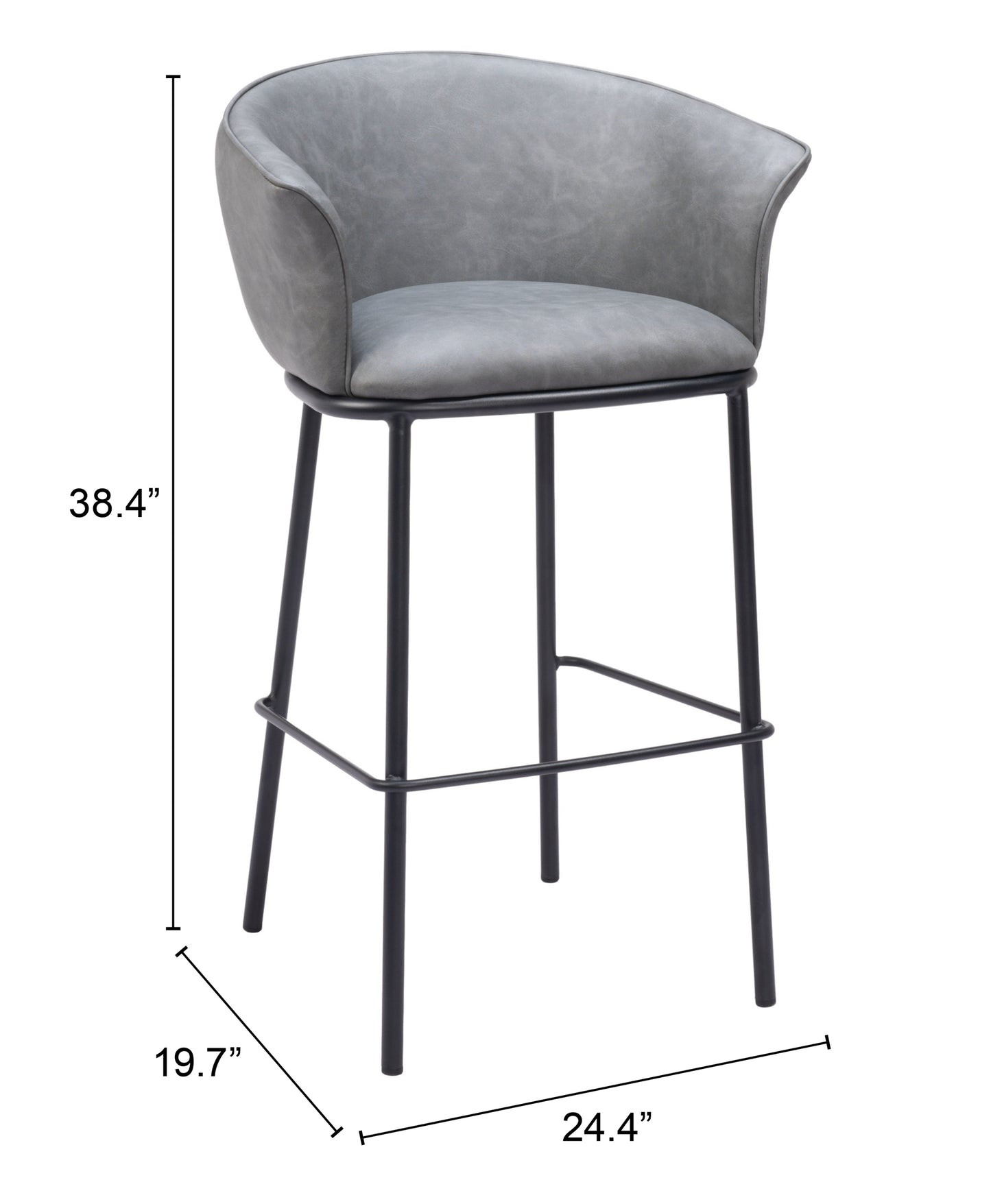 Taburete de bar gris: calidad superior y diseño elegante para su hogar