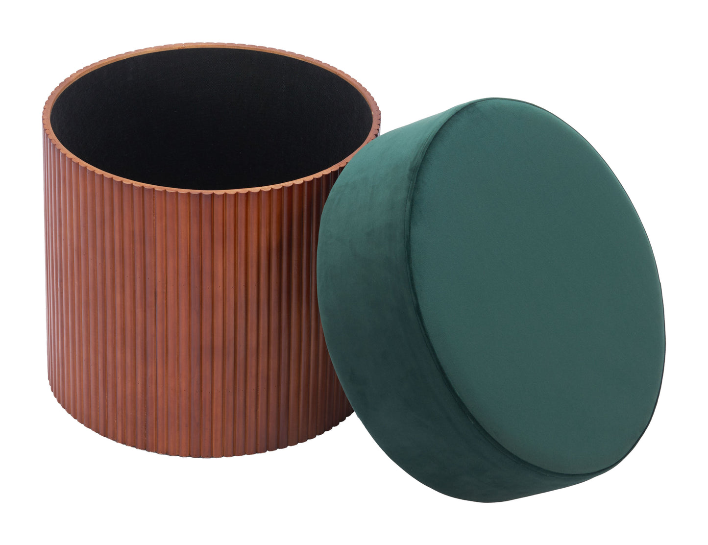 Otomana de almacenaje verde: calidad superior y diseño elegante para tu hogar