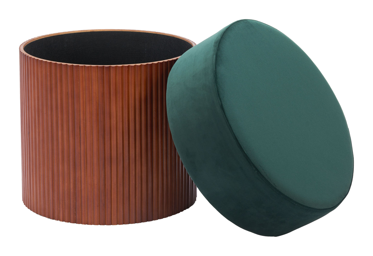 Otomana de almacenaje verde: calidad superior y diseño elegante para tu hogar