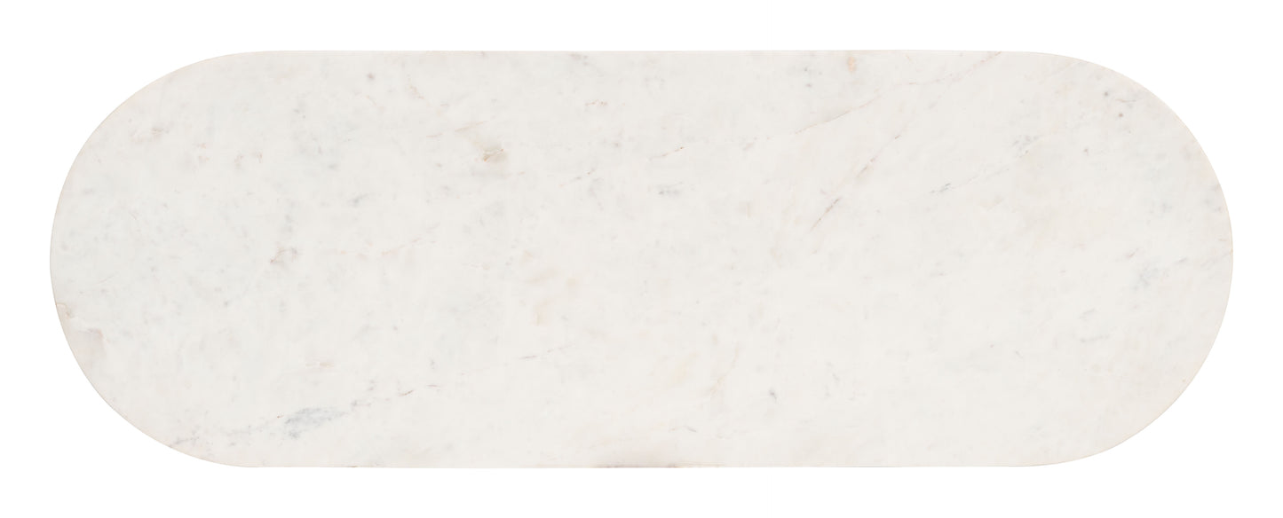 Table console Izola blanche et noire