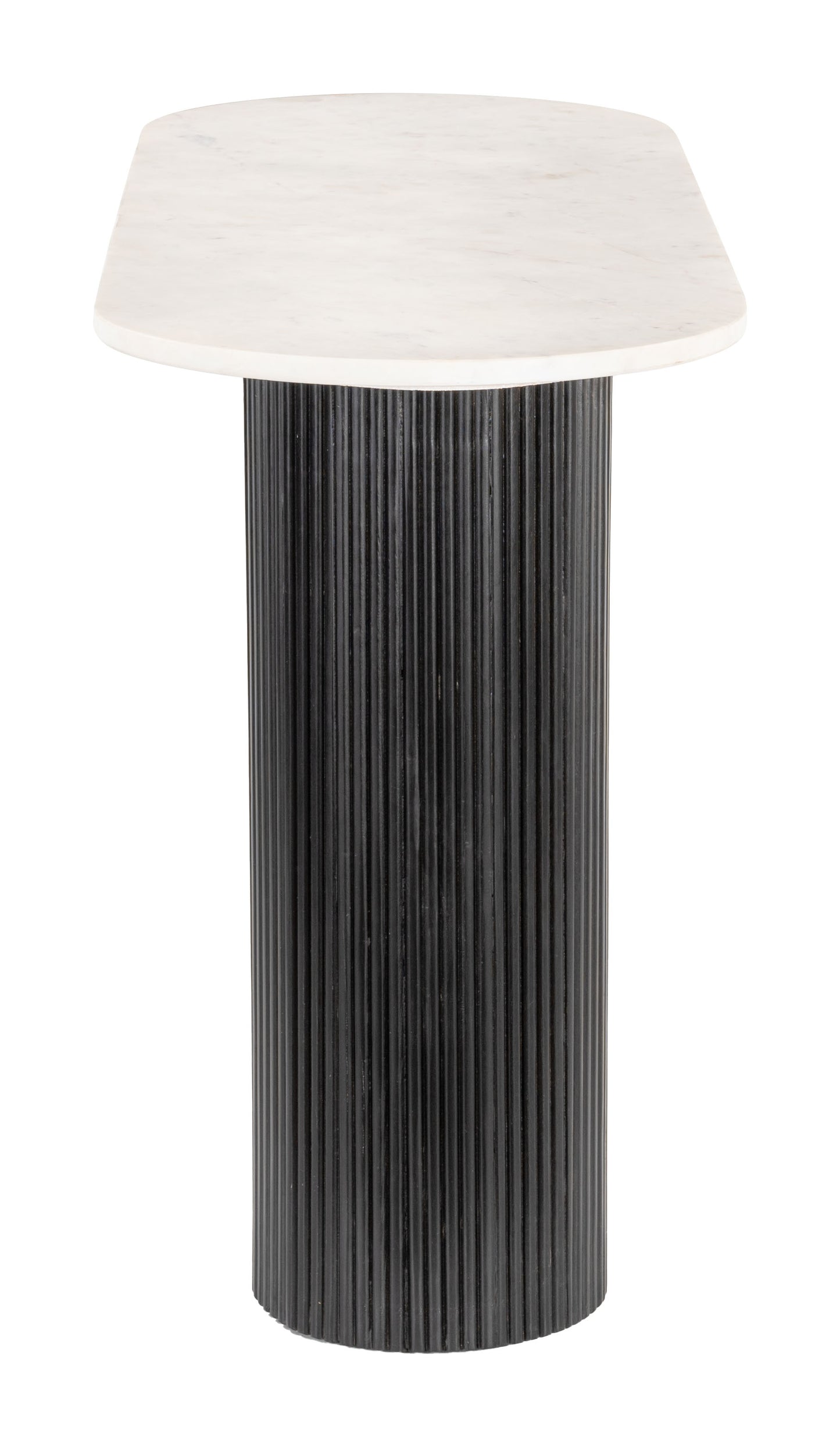 Table console Izola blanche et noire