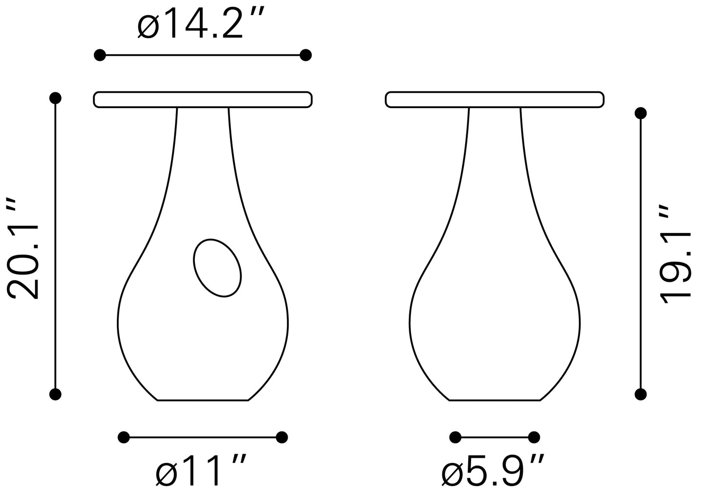 Side Table Black - Elegant & Durable Dining Table for Stylish Spaces