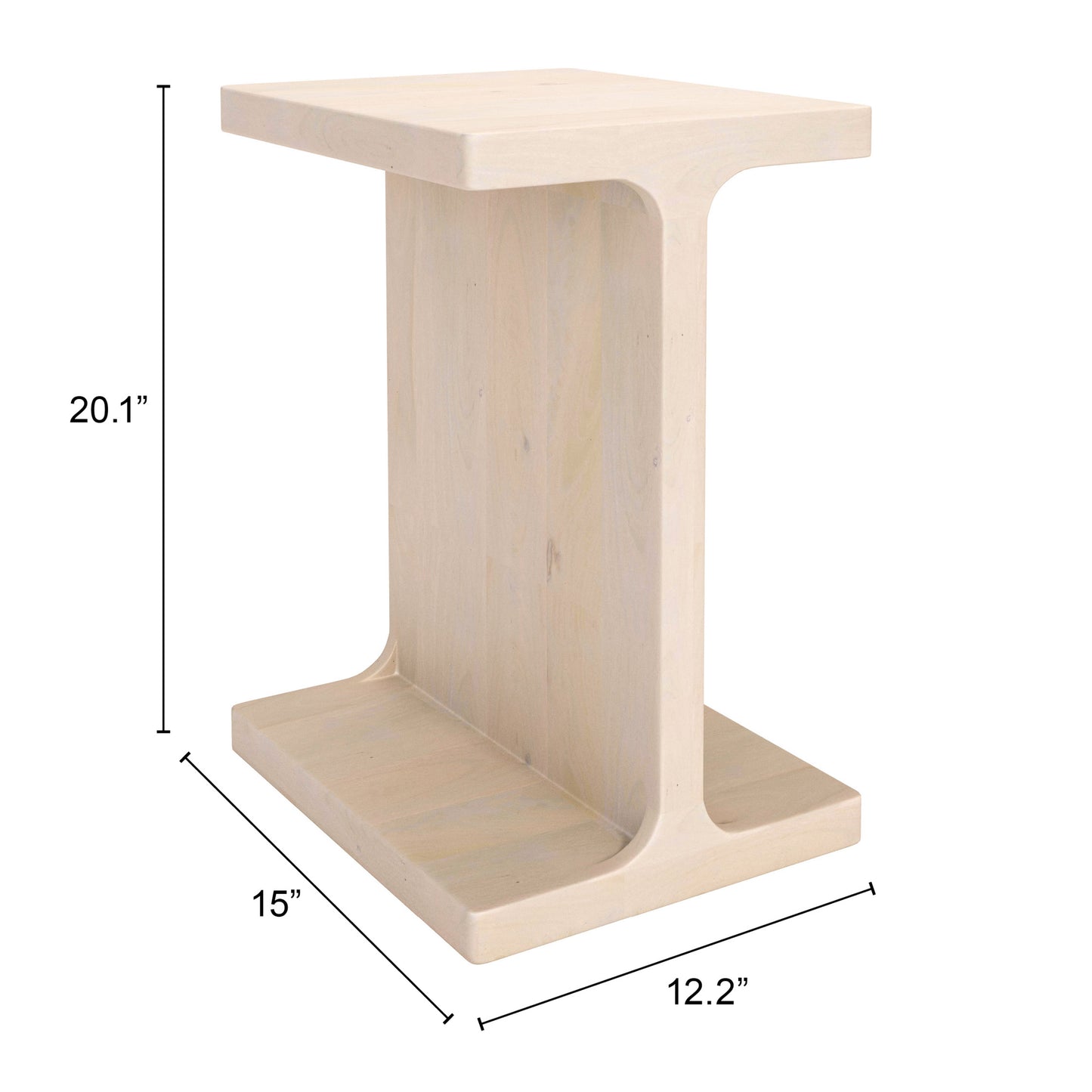 Mesa auxiliar natural: mesa de comedor elegante y duradera para espacios con estilo