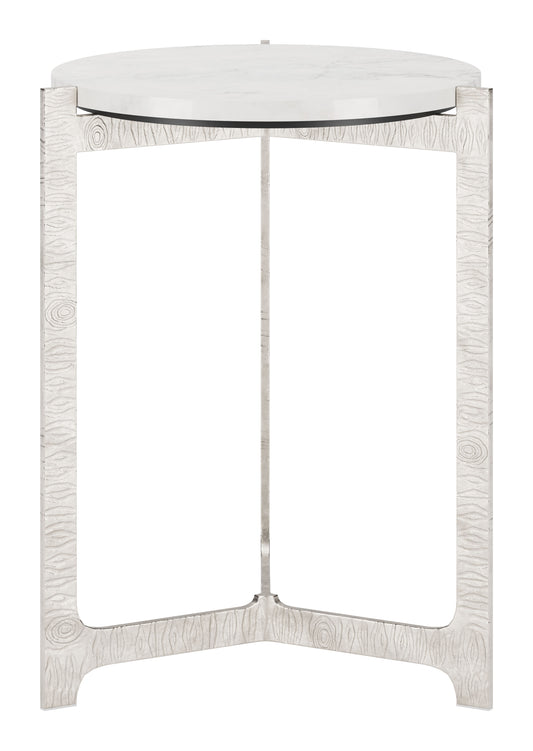 Side Table White & Silver - Elegant & Durable Dining Table for Stylish Spaces
