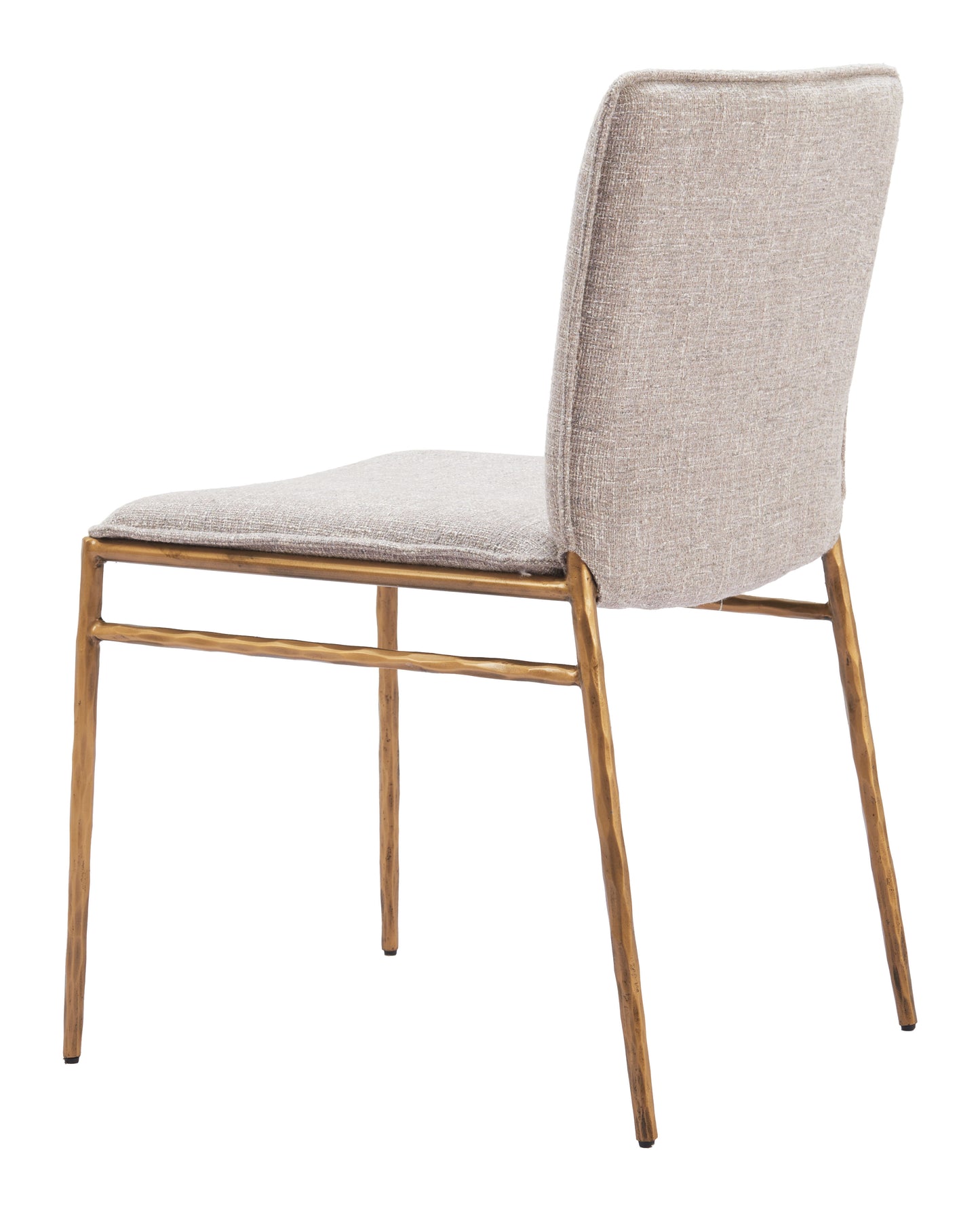 Dining Chair Beige & Gold - Modern & Ergonomic Seating for Home & Office