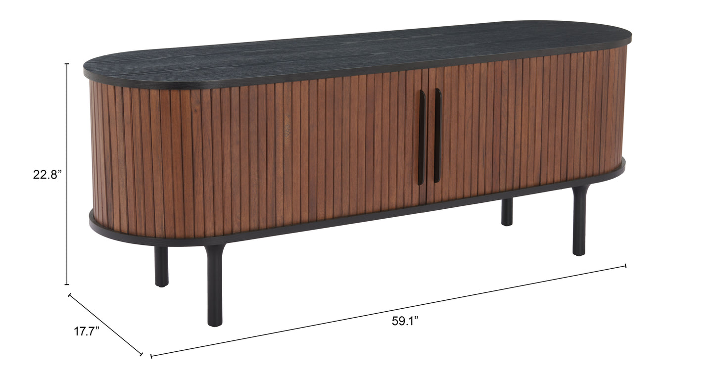 Entertainment Stand Black & Walnut - Premium Quality & Stylish Design for Your Home