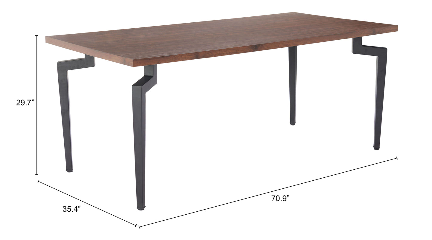 Mesa de comedor de nogal: elegante y duradera para espacios con estilo.