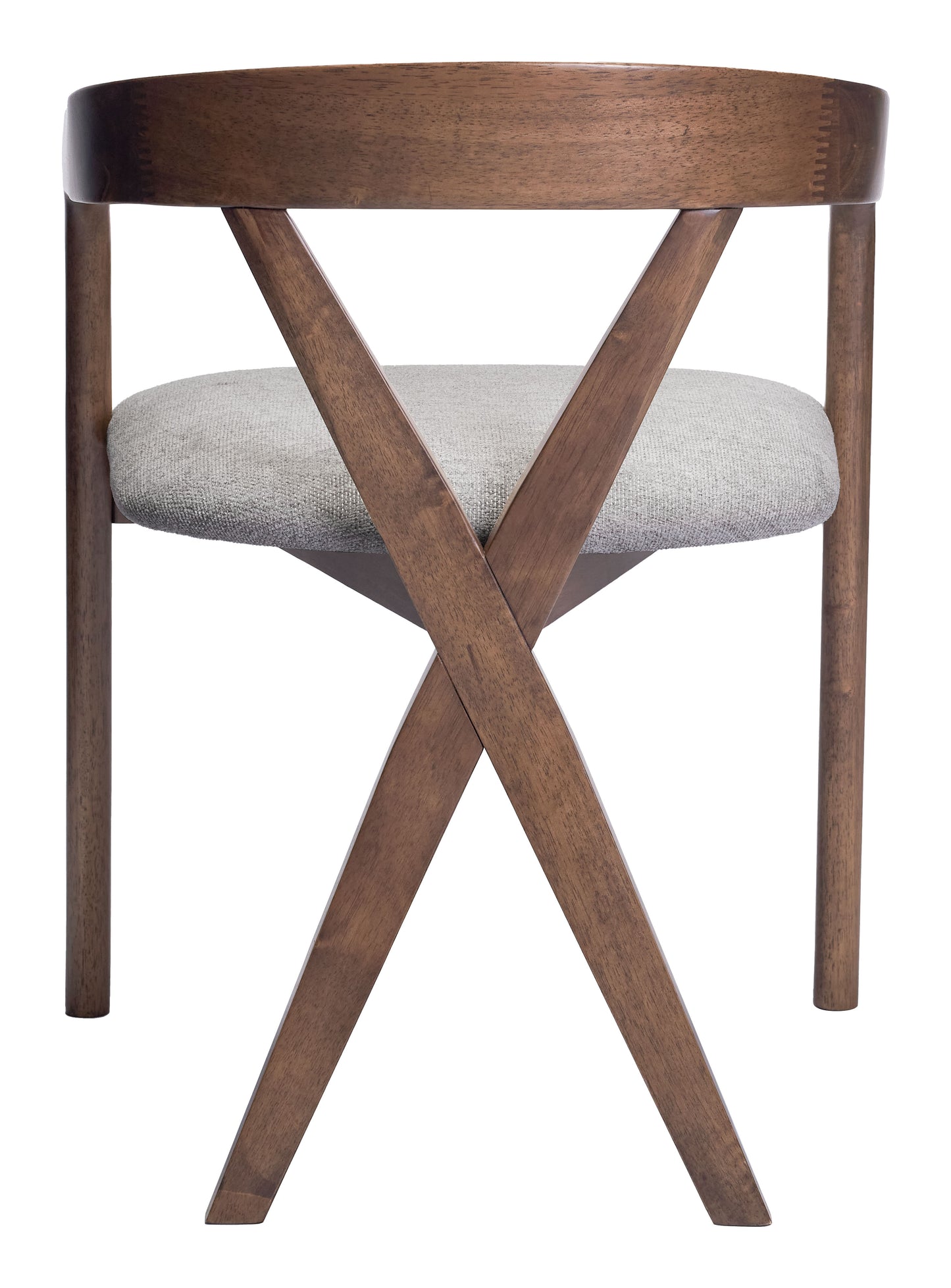 Silla de comedor gris paloma y nogal: asiento moderno y ergonómico para el hogar y la oficina
