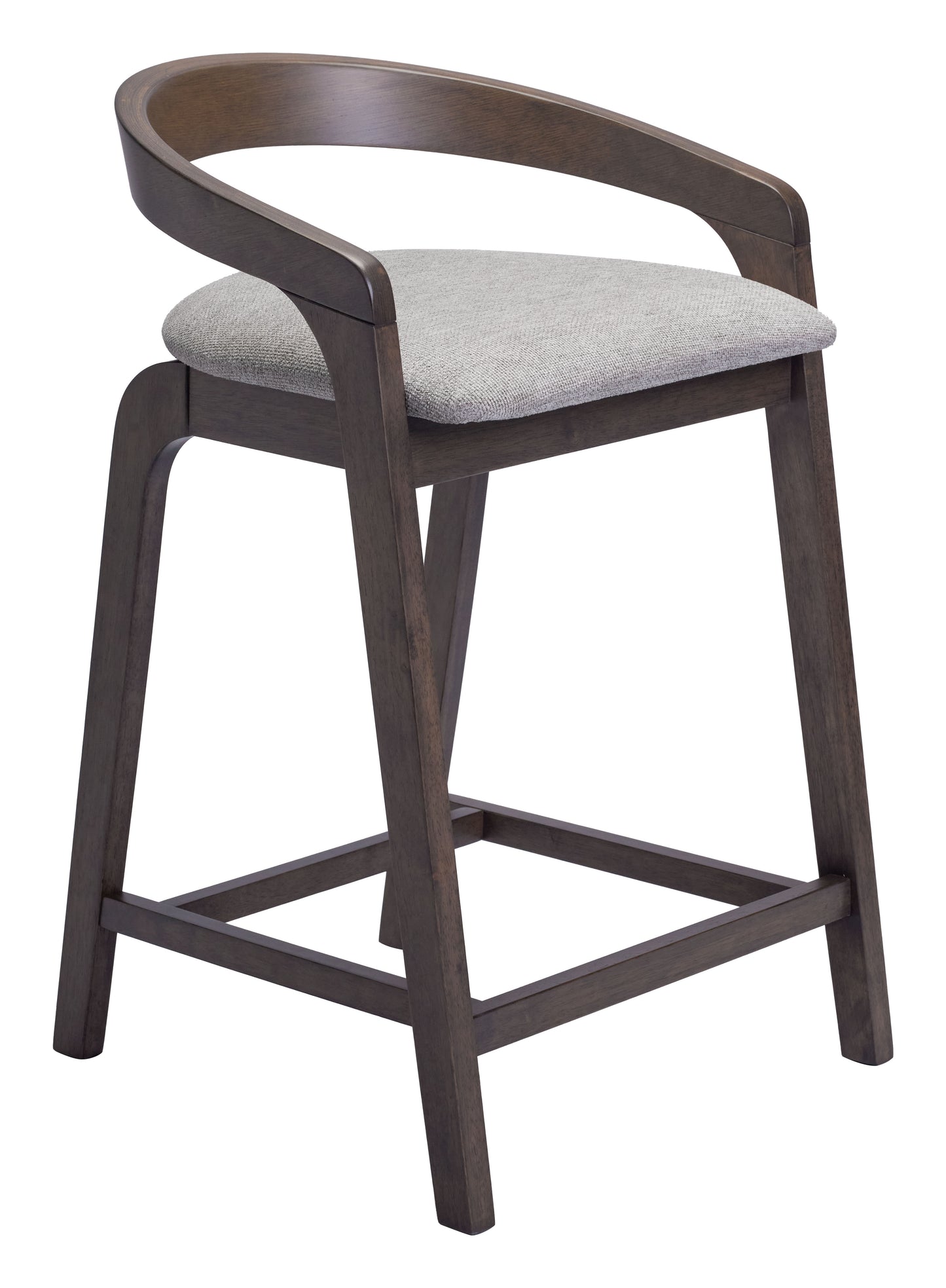 Juego de 2 taburetes de bar en gris paloma y espresso: calidad superior y diseño elegante para tu hogar.