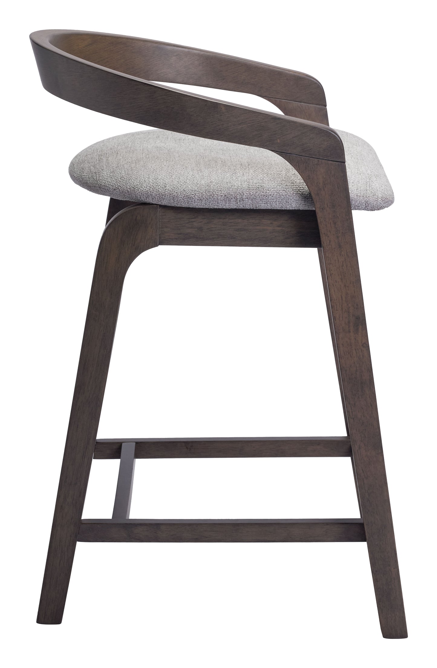 Juego de 2 taburetes de bar en gris paloma y espresso: calidad superior y diseño elegante para tu hogar.