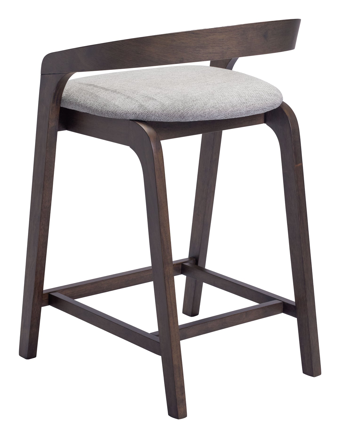 Juego de 2 taburetes de bar en gris paloma y espresso: calidad superior y diseño elegante para tu hogar.