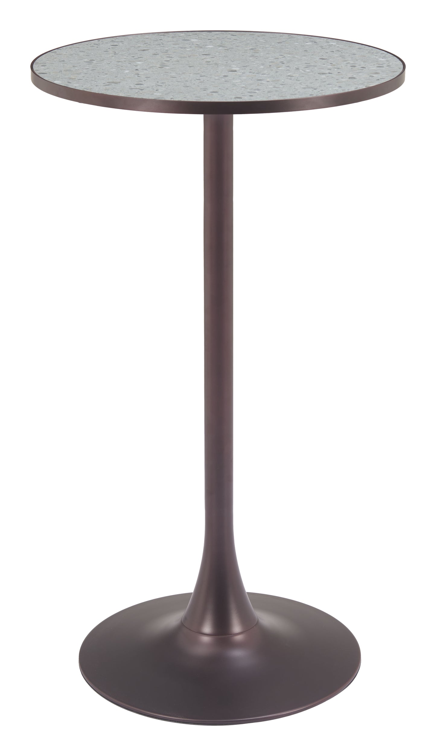 Bar Table Gray & Bronze - Elegant & Durable Dining Table for Stylish Spaces