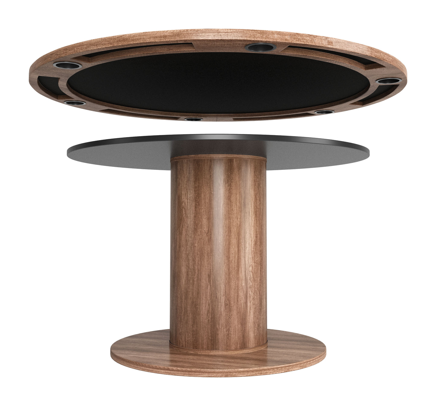 Mesa 2 en 1 marrón: mesa de comedor elegante y duradera para espacios con estilo