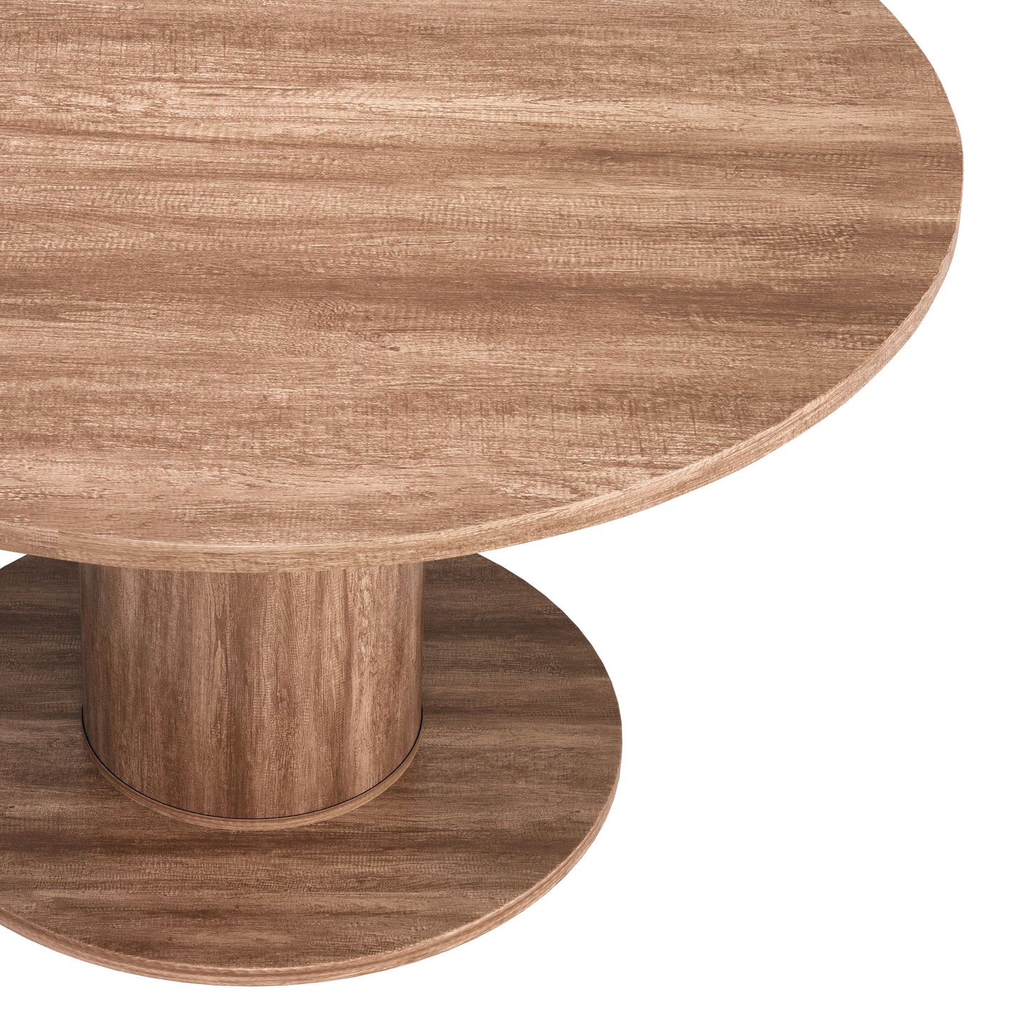 Mesa 2 en 1 marrón: mesa de comedor elegante y duradera para espacios con estilo