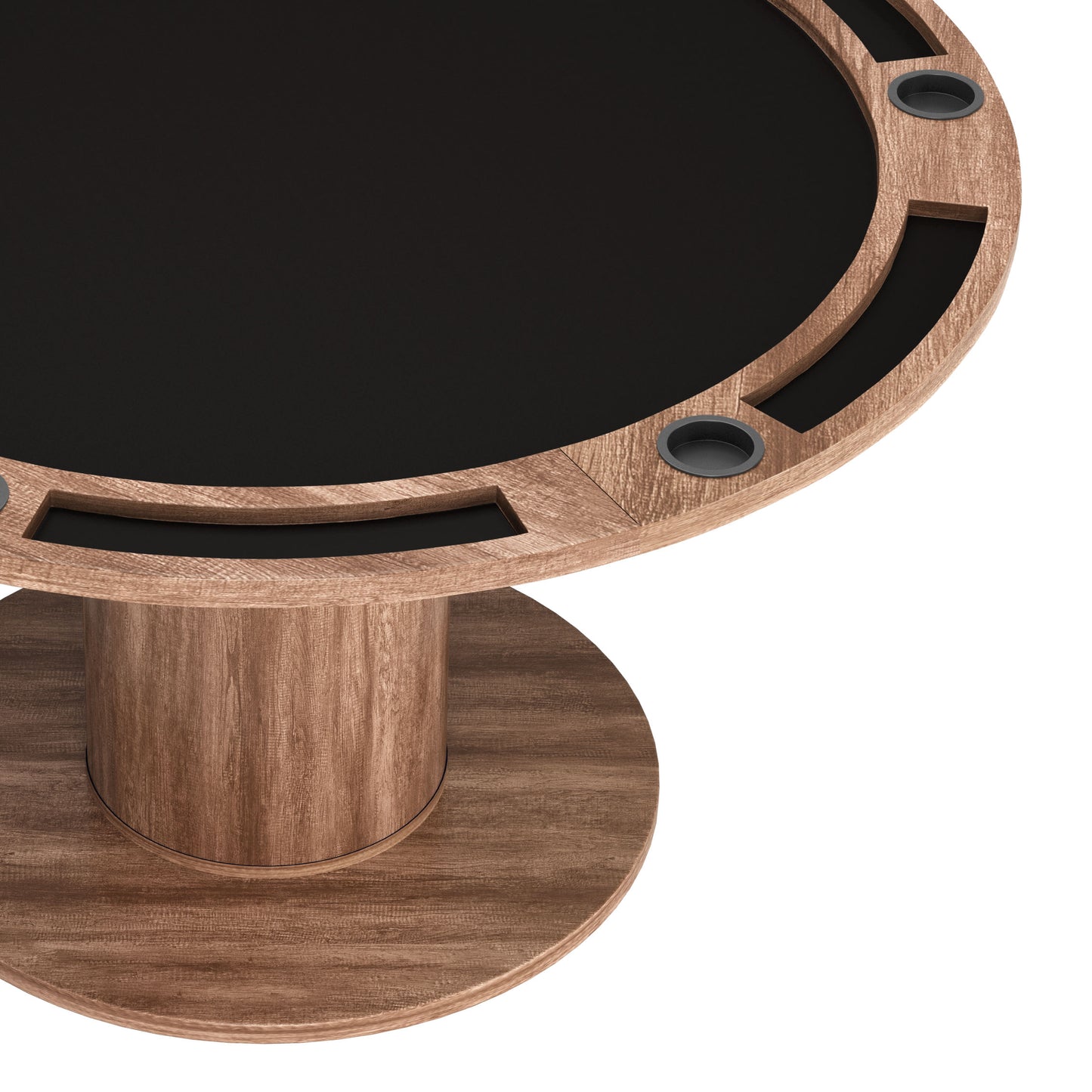 Mesa 2 en 1 marrón: mesa de comedor elegante y duradera para espacios con estilo