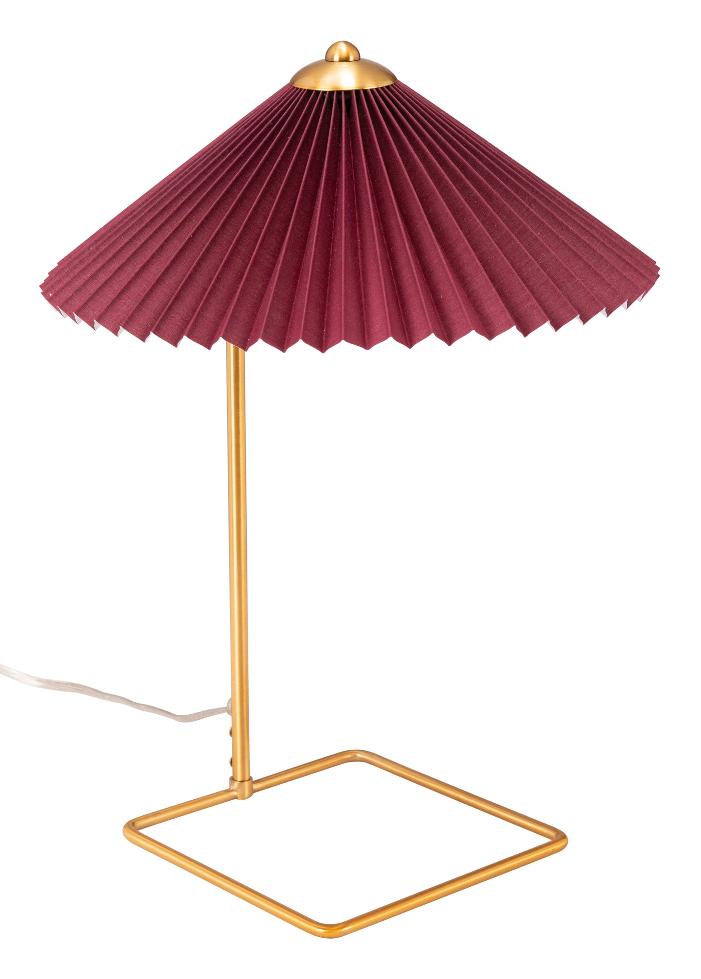 Lámpara de mesa roja y dorada: lámpara de comedor elegante y duradera para espacios con estilo.