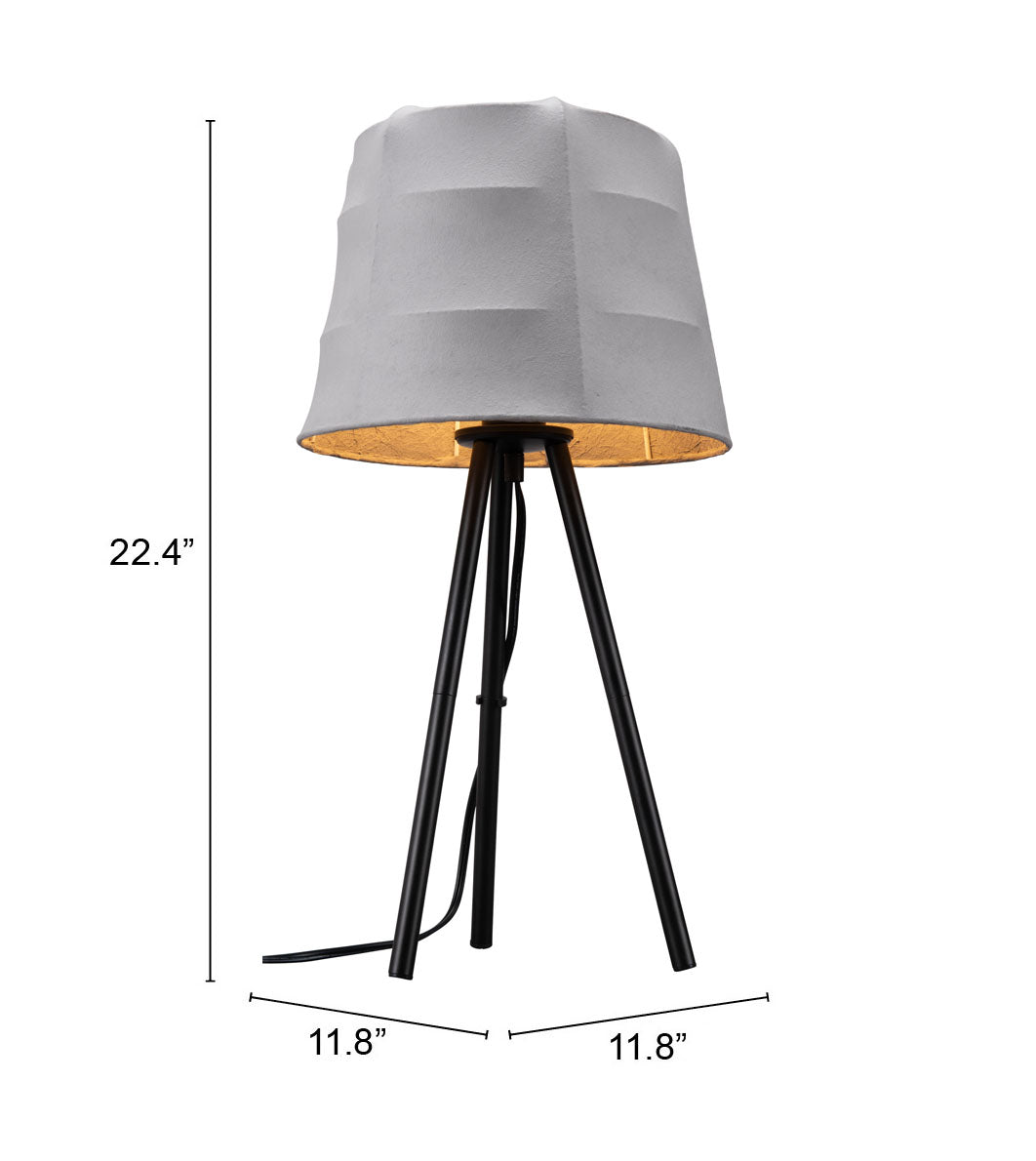 Table Lamp Gray & Black - Elegant & Durable Dining Table Lamp for Stylish Spaces