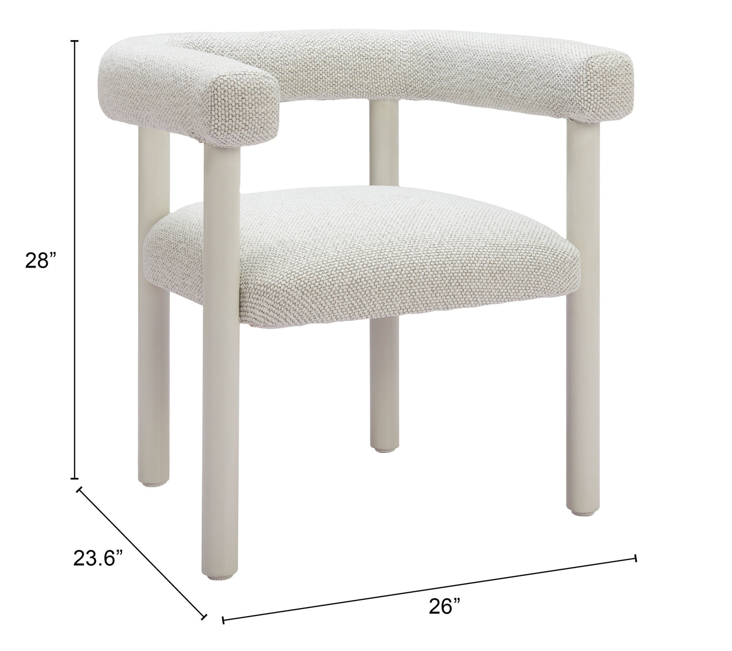 Sillas de comedor blancas (juego de 2) - Asientos modernos y ergonómicos para el hogar y la oficina