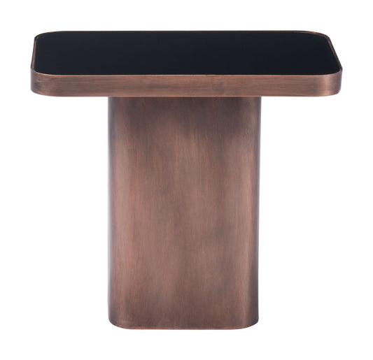 Side Table Black & Antique Bronze - Elegant & Durable Dining Table for Stylish Spaces