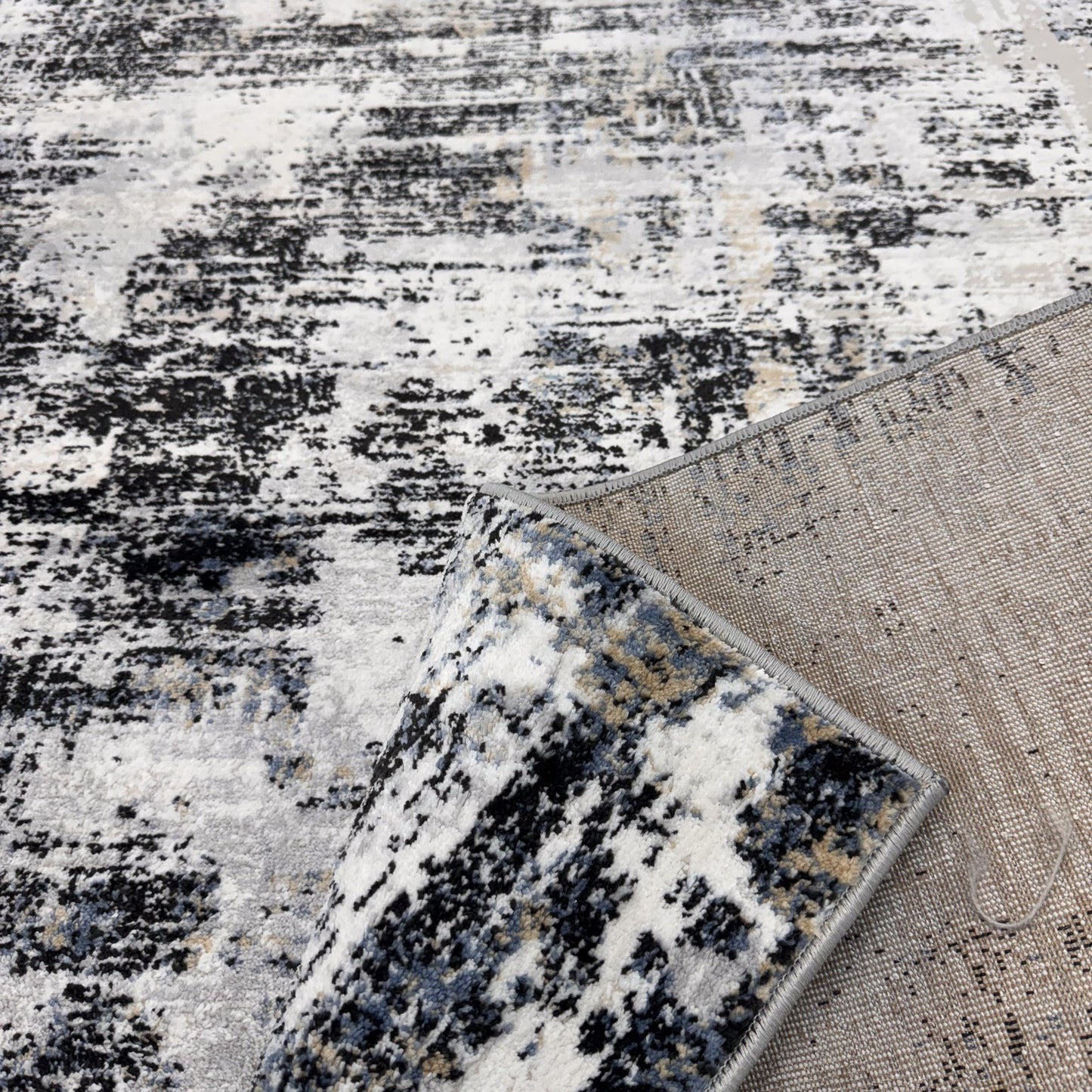 Alfombra clásica moderna blanca Atlas