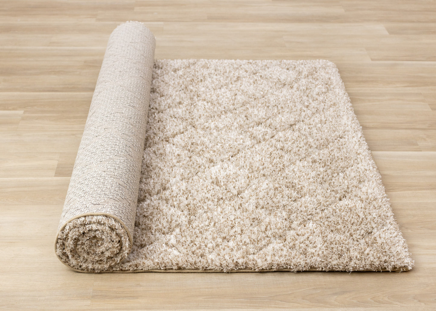 Alfombra geométrica moderna beige